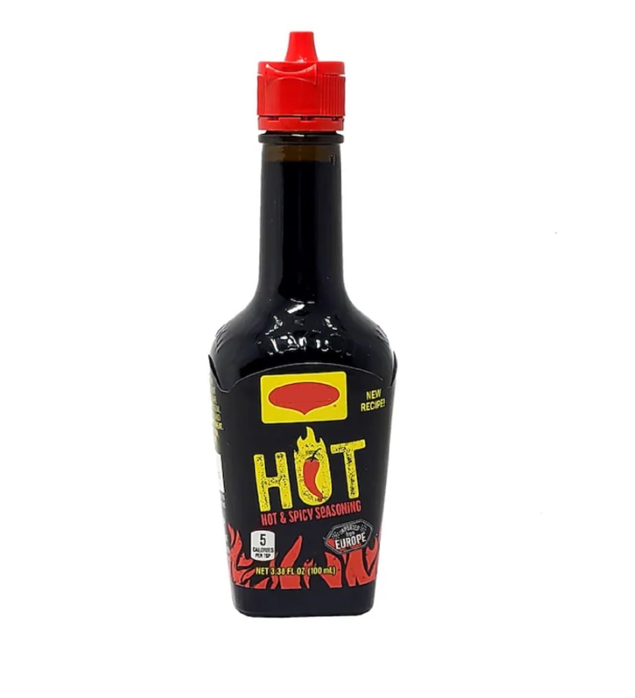 2 Packs - European Hot & Spicy Seasoning Sauce in Glass Bottle (100ml) - Perfect for Cooking, Grilling & Salad Dressing