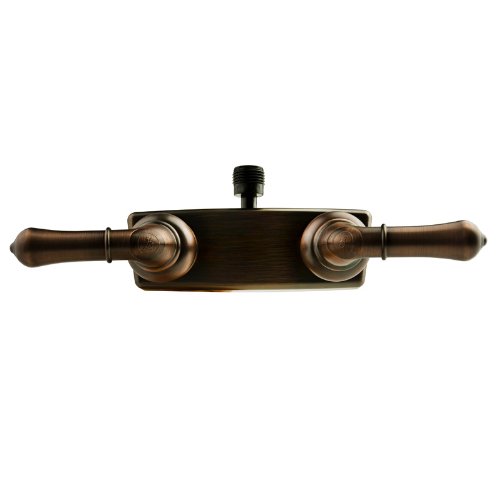 Durable RV Shower Faucet Valve with Diverter - Oil Rubbed Bronze Finish, Easy-Turn Handles for Motorhomes & Campers | Perfect for RV Bathroom Upgrades & Off-Grid Living