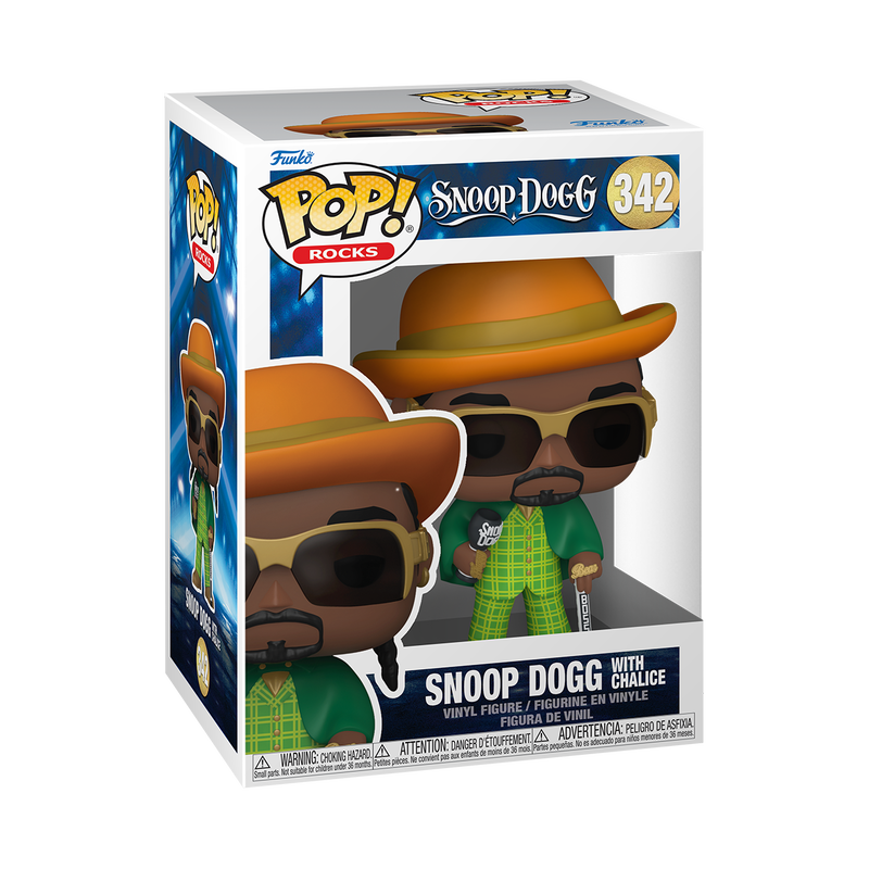 Snoop Dogg With Chalice Funko Pop Vinyl Figure #342 - Limited Edition Collectible with Protector Case - Perfect for Music Fans & Pop Culture Enthusiasts