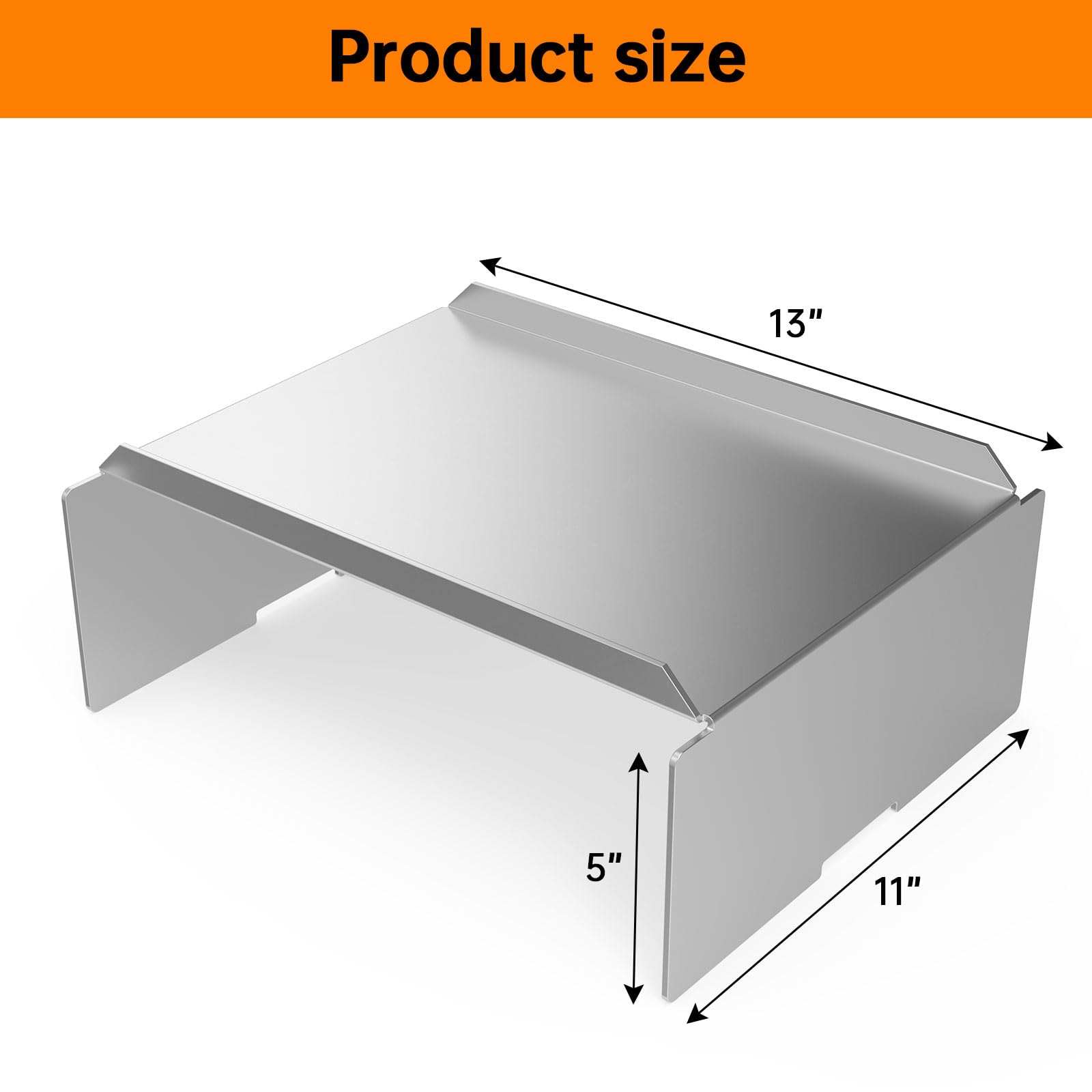 Heavy Duty Stainless Steel Heat Baffle Diffuser for Traeger & Camp Chef Pellet Grills - Universal Replacement Part for Most Pellet Grill Brands | Perfect for Smoking, Grilling & BBQ Outdoor Cooking