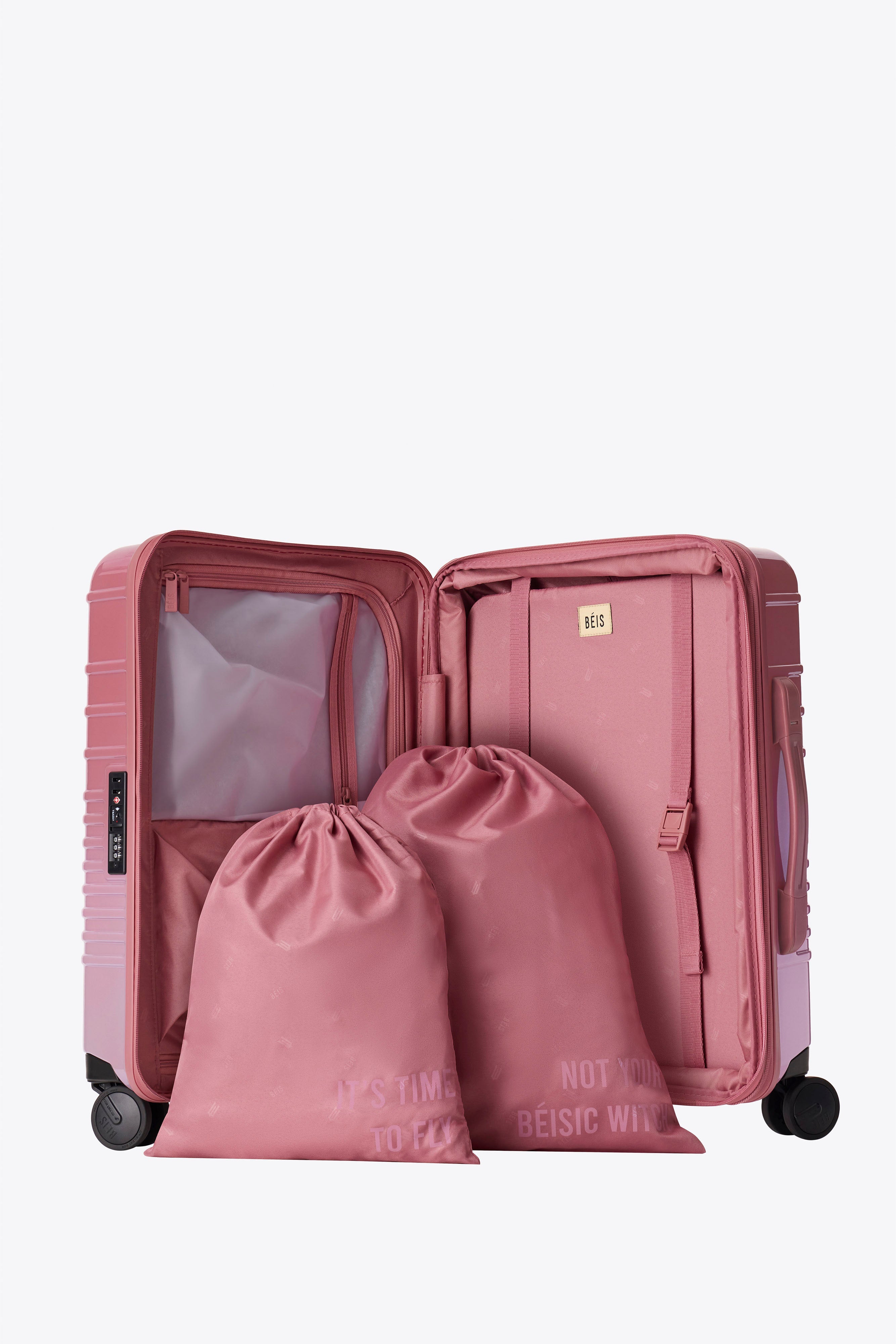 Wicked Pink Carry On Roller Luggage - Lightweight Spinner Suitcase for Travel, Business Trips & Weekend Getaways