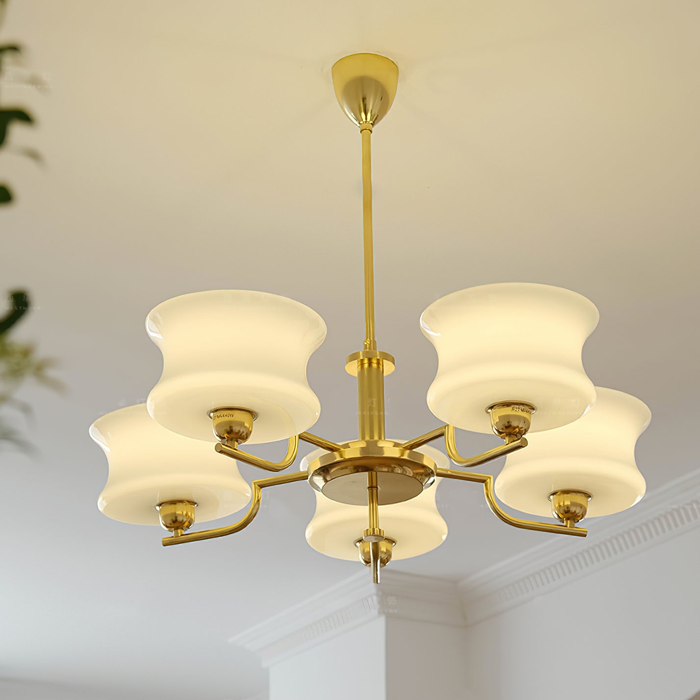 Elegant Blue Crystal Chandelier - Modern Ceiling Light Fixture for Dining Room, Bedroom & Living Room Decor | Energy Efficient LED Lighting for Home & Office