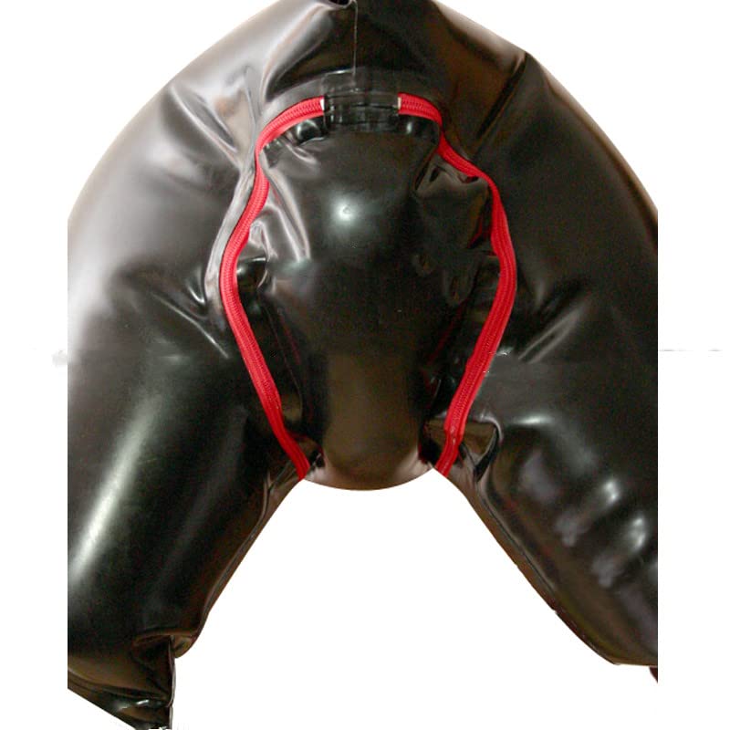 Inflatable Latex Rubber Men's Boxer Shorts - Double Layer Fashion Underwear for Comfort & Style - Perfect for Cosplay, Fetish Wear, and Role-Playing Scenes