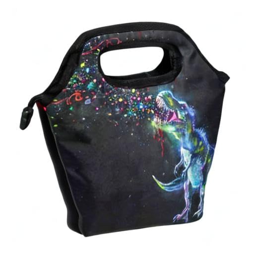Dinosaur Insulated Lunch Bag Cooler Tote for Adults & Teens - Leakproof Zipper Lunch Box for Men & Women - Perfect for Work, School, Picnics & Meal Prep