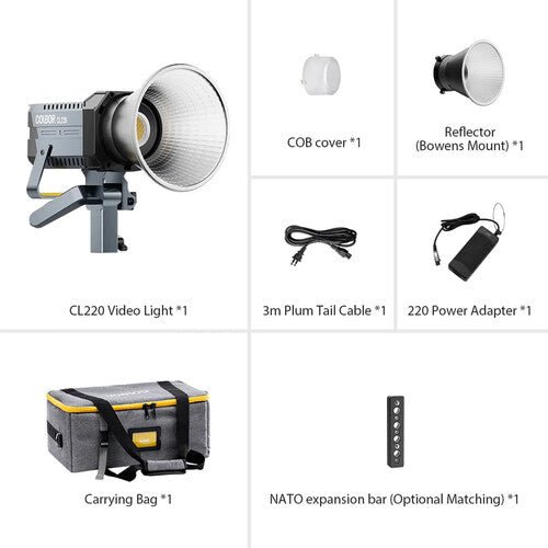 Colbor 220W Bi-Color COB LED Video Light Panel - Professional Continuous Lighting for Photography, YouTube Videos, and Studio Filming