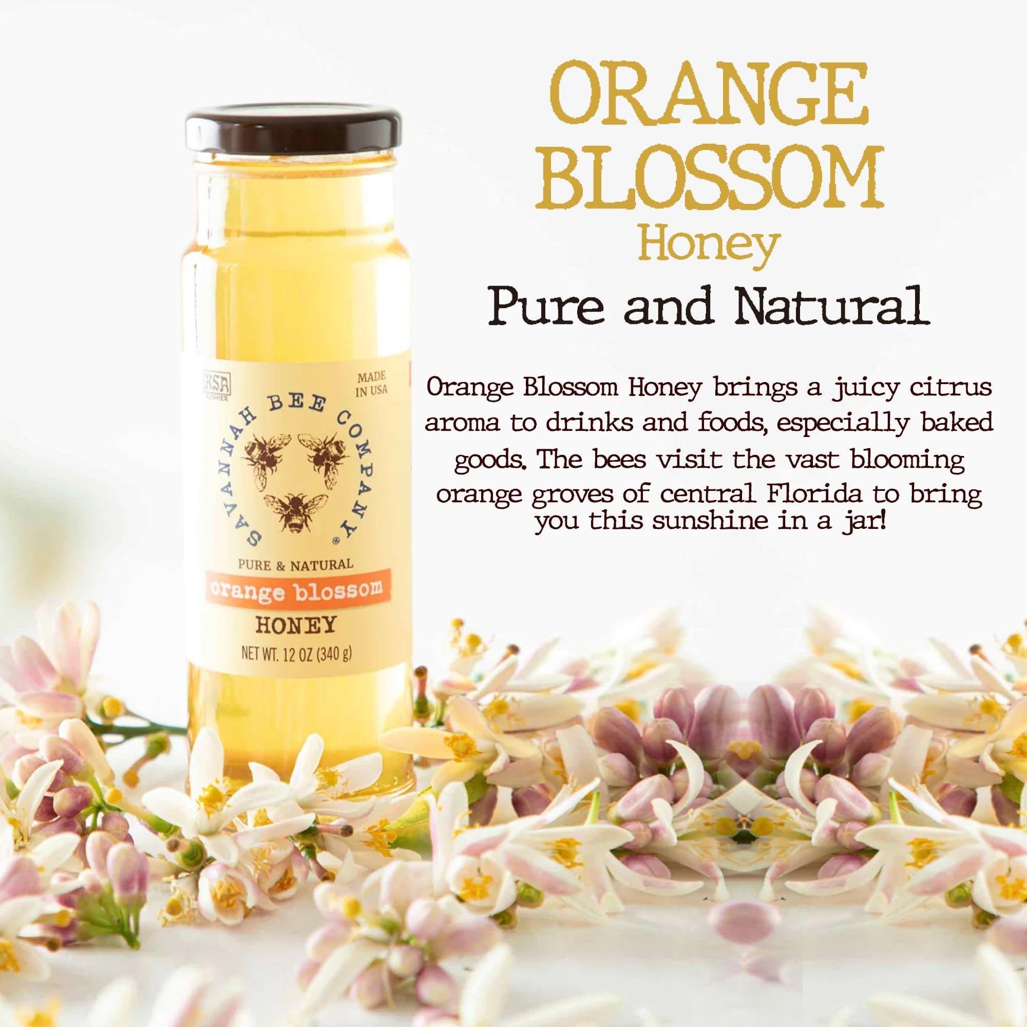 Savannah Bee Company Pure Raw Natural Honey - Unfiltered, Unprocessed, 100% Organic | Perfect for Tea, Baking, Smoothies & Healthy Recipes