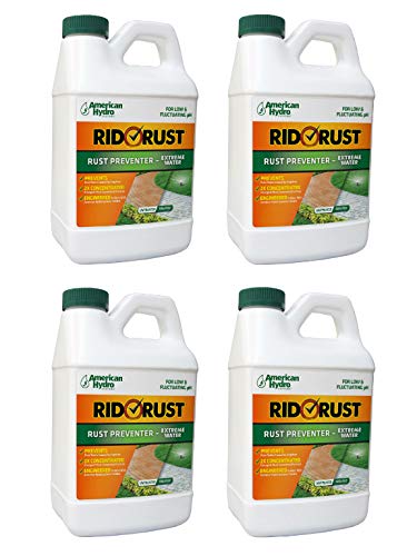 RR2 Rid O' Rust Stain Preventer Extreme Water - 4 Pack (1/2 Gallon Each) | Rust Remover & Preventer for Toilets, Sinks, Showers | Heavy-Duty Bathroom Cleaner for Hard Water Stains