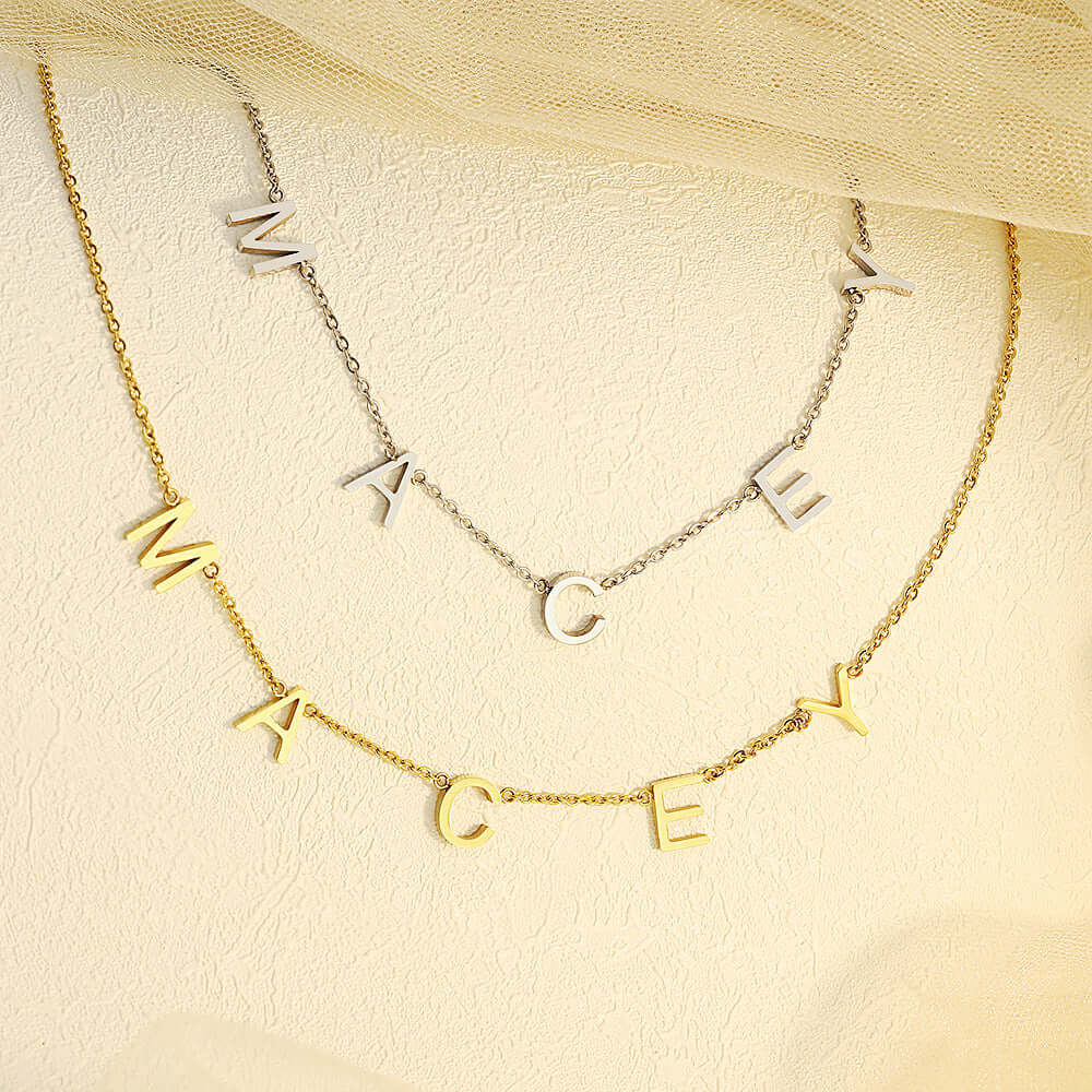 Personalized Name Necklace with Birthstone - Custom Letter Pendant Jewelry for Women | Perfect Gift for Birthday, Anniversary & Mother's Day | M2177