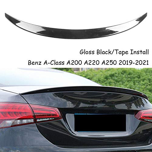MUTUSAISI Gloss Black Rear Lip Spoiler Wing for Mercedes-Benz A-Class A200 A220 A250 (2019-2021) - Enhance Style & Aerodynamics for Sedans & Coupes