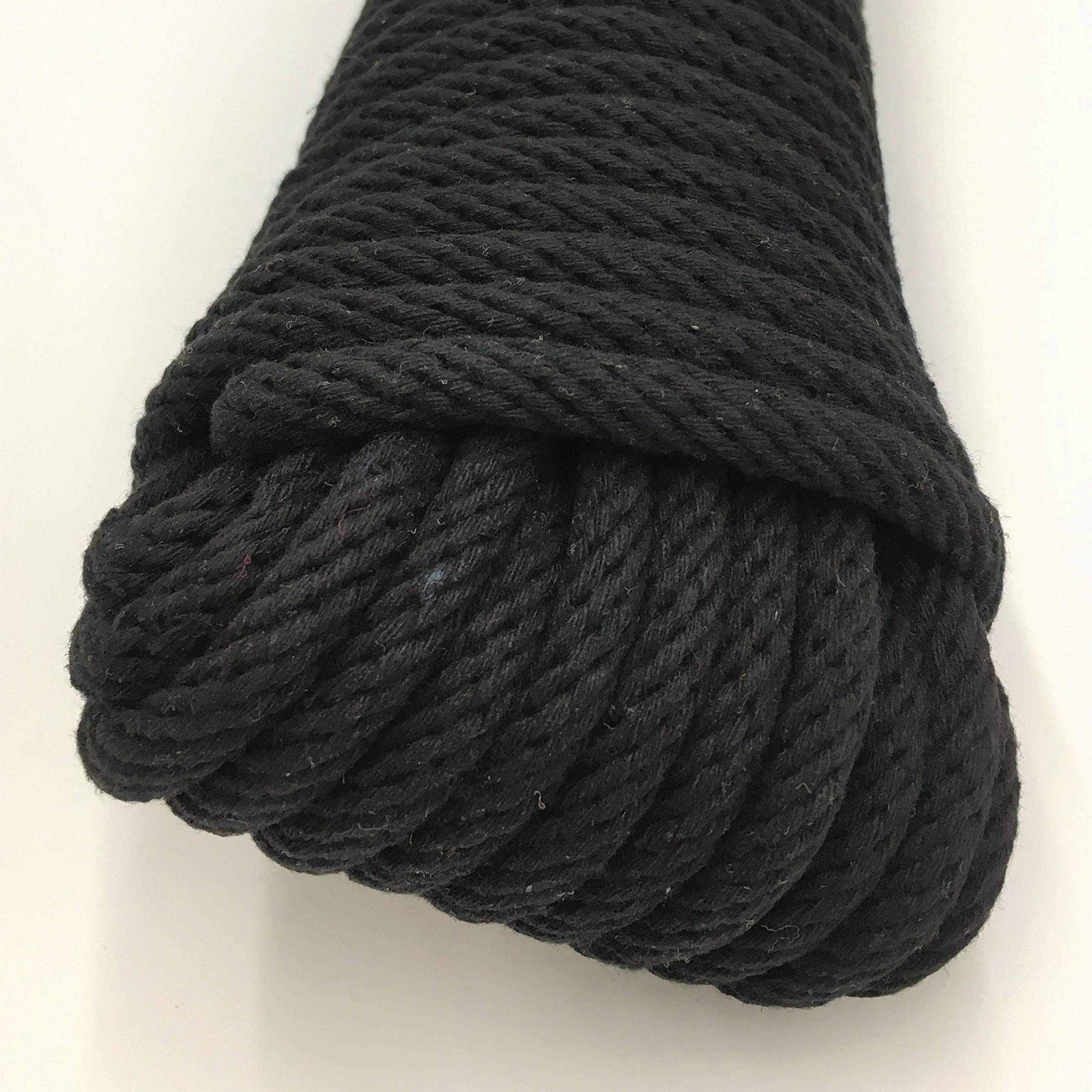 GREAT WHITE Sash Cord Black - 3/16