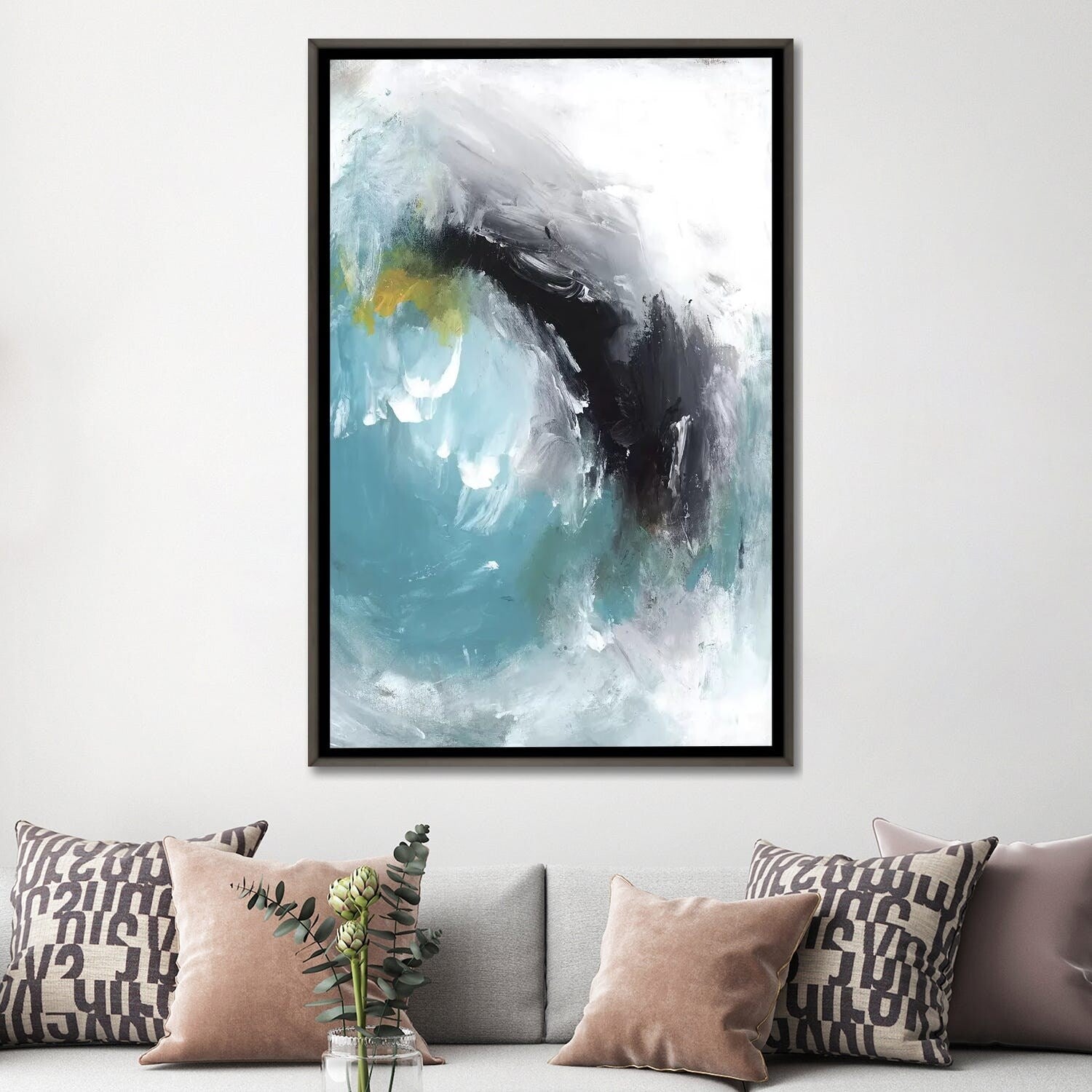 PI Studio Framed Aquamarine I - Elegant Wall Art for Living Room, Bedroom & Office Decor