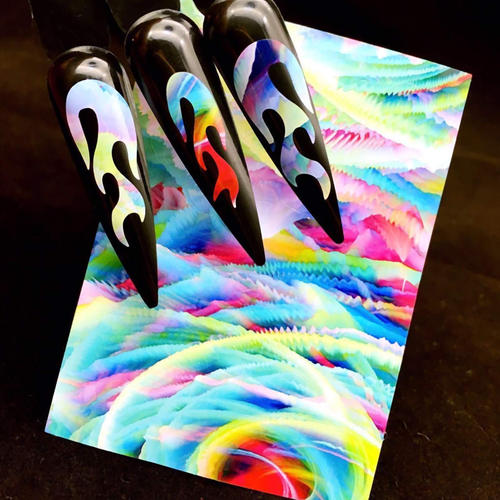 Professional Nail Art Decals - Easy to Use Nail Stickers for Salon & Home Manicures - Perfect for DIY Nail Designs, Body Art & Special Occasions