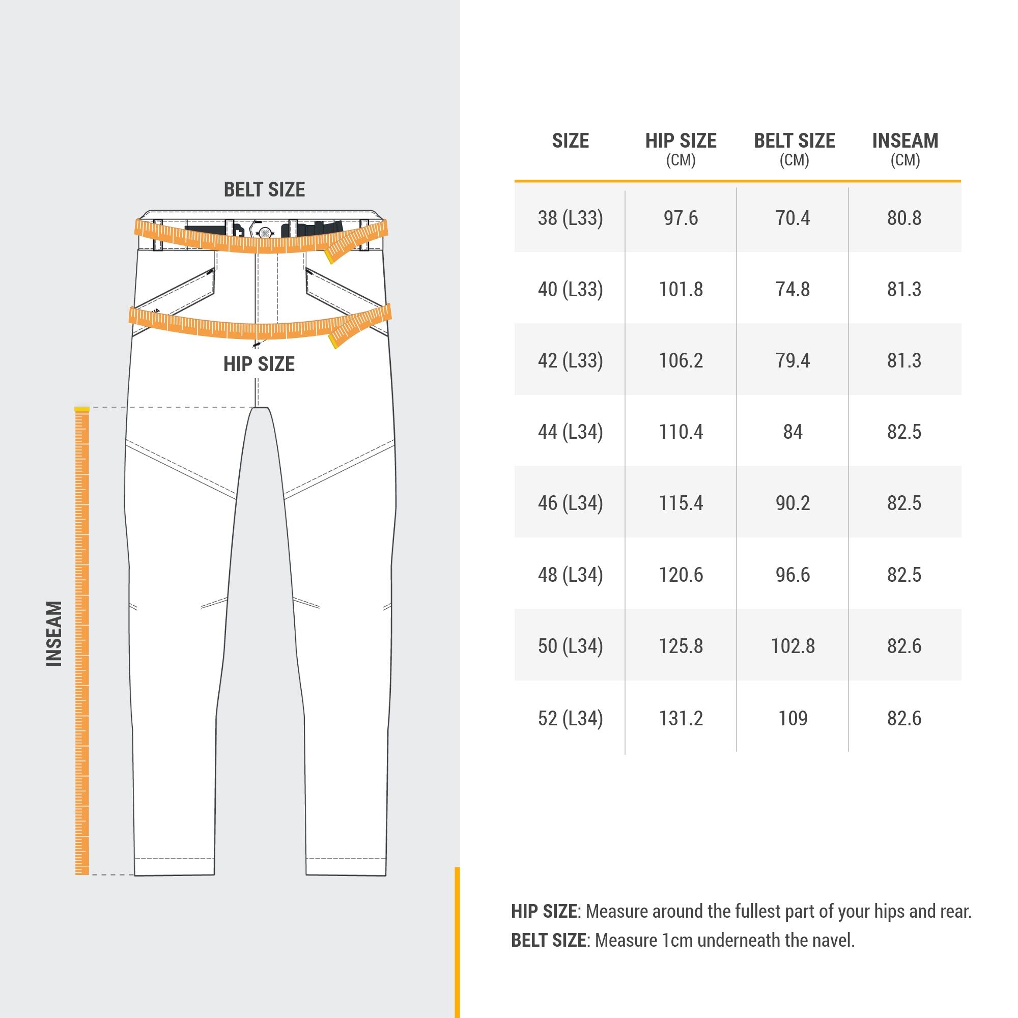 Quechua SH100 Men's Waterproof Hiking Pants - Lightweight, Windproof & Quick-Dry for Outdoor Adventures & Camping