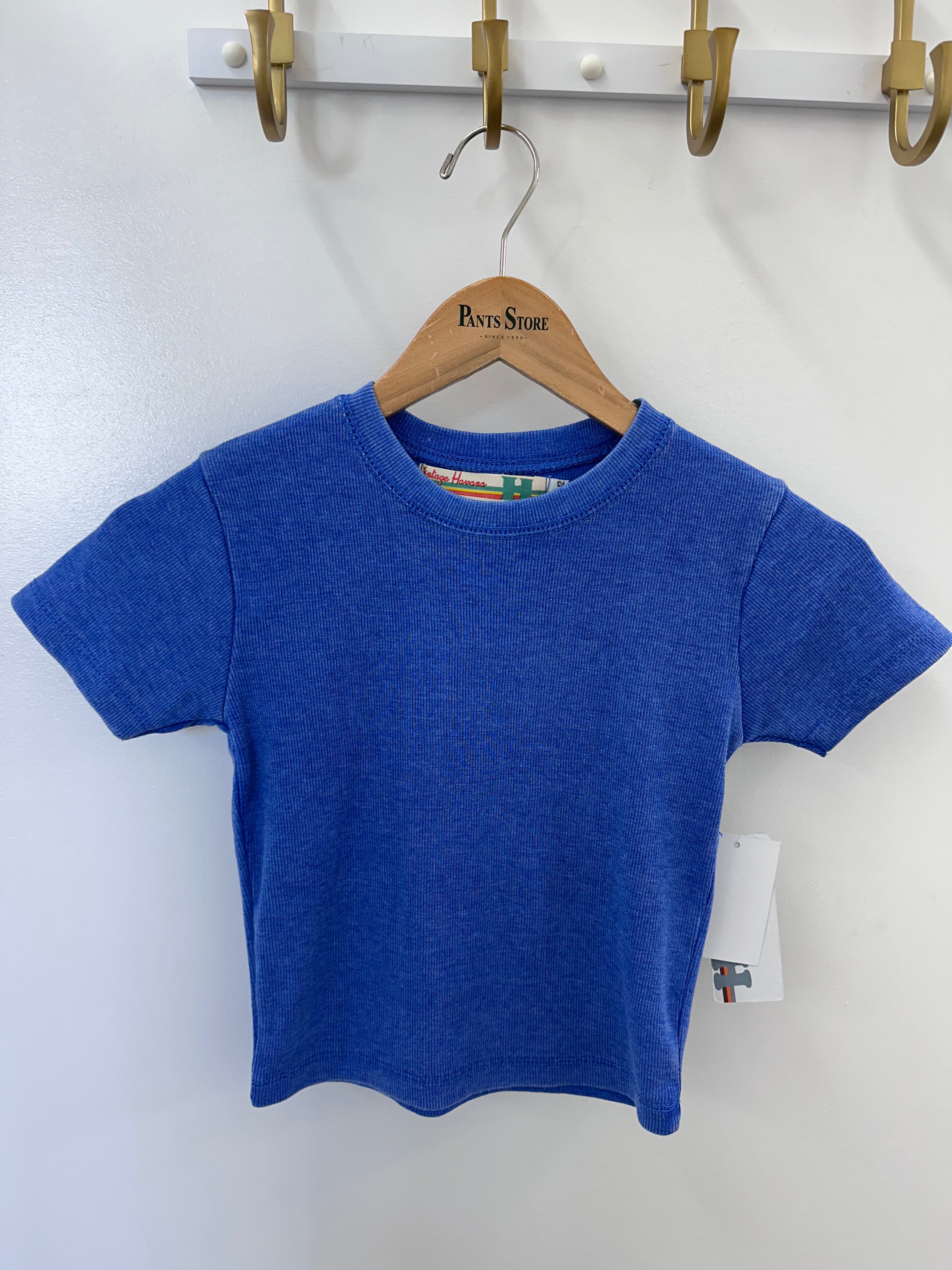 Girls' Ribbed Baby Tee - Soft Stretch Cotton Short Sleeve Shirt for Toddlers & Kids - Perfect for Playdates, School, and Everyday Wear