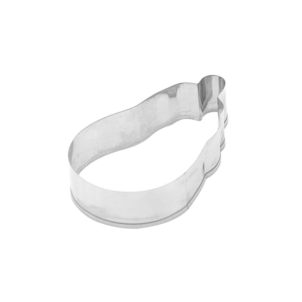 Stainless Steel Eggplant-Shaped Cookie Cutter - Vegetable Biscuit & Cake Mold for Baking - Perfect for Halloween, Garden Party, and Kids' Cooking Activities
