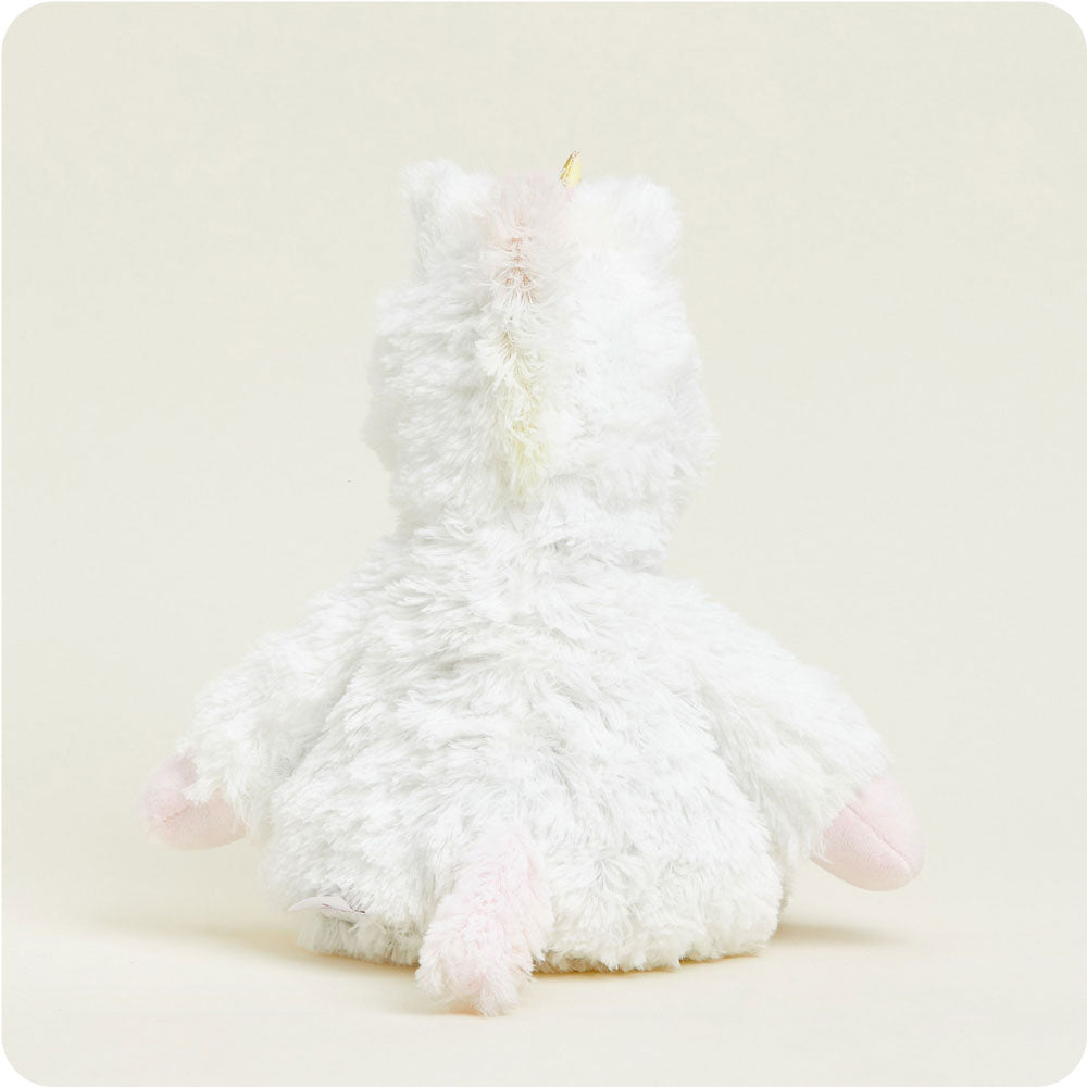 White Unicorn Warmies - Soft & Cozy Plush Heating Pad for Kids & Adults - Perfect for Relaxation, Stress Relief & Sleep Aid - Microwaveable Heat Therapy Stuffed Animal for Cuddling, Comfort & Pain Relief