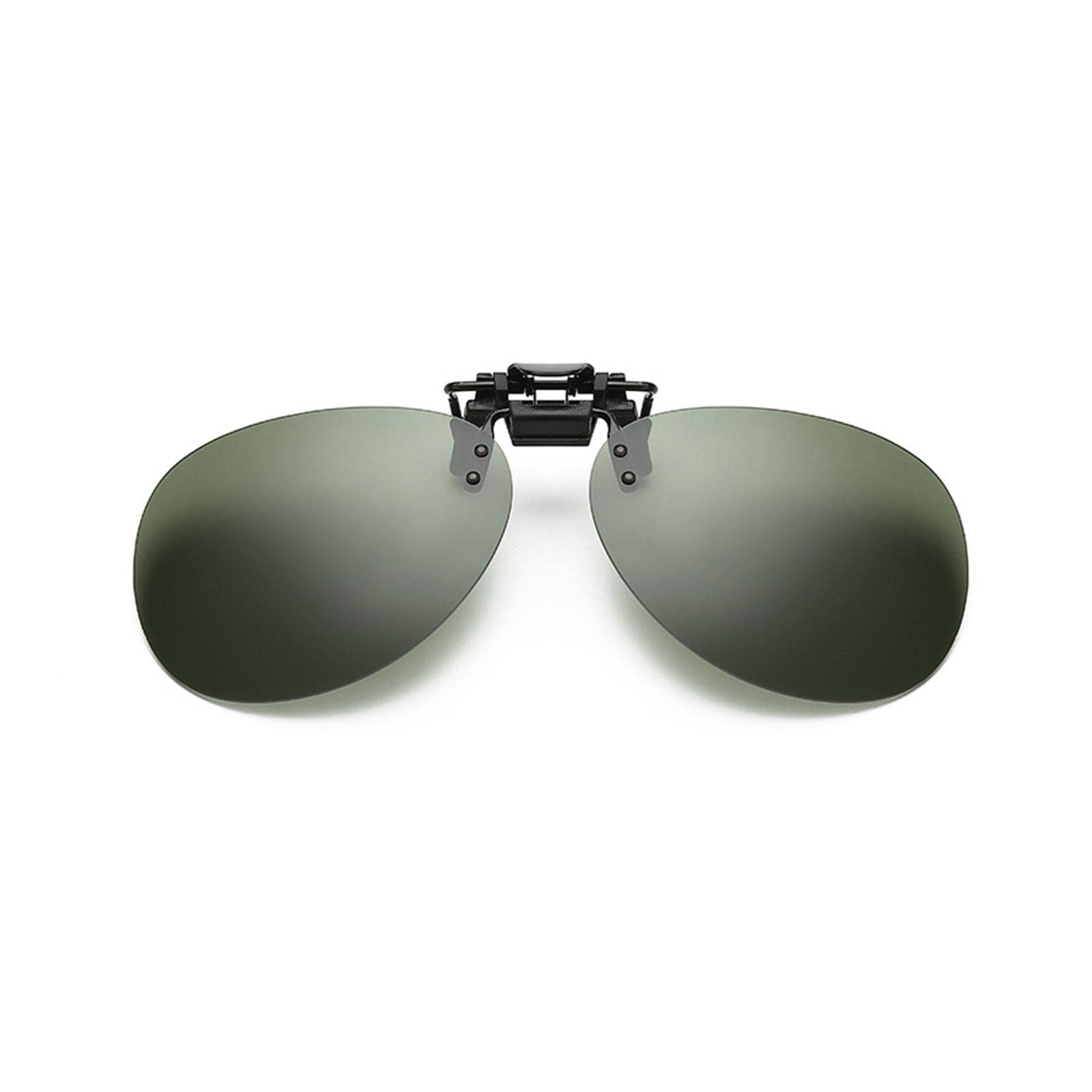 Polarized Clip-On Flip-Up Sunglasses for Men & Women – Over Prescription & Reading Glasses, Rimless UV Protection – Perfect for Driving, Outdoor Activities & Sports
