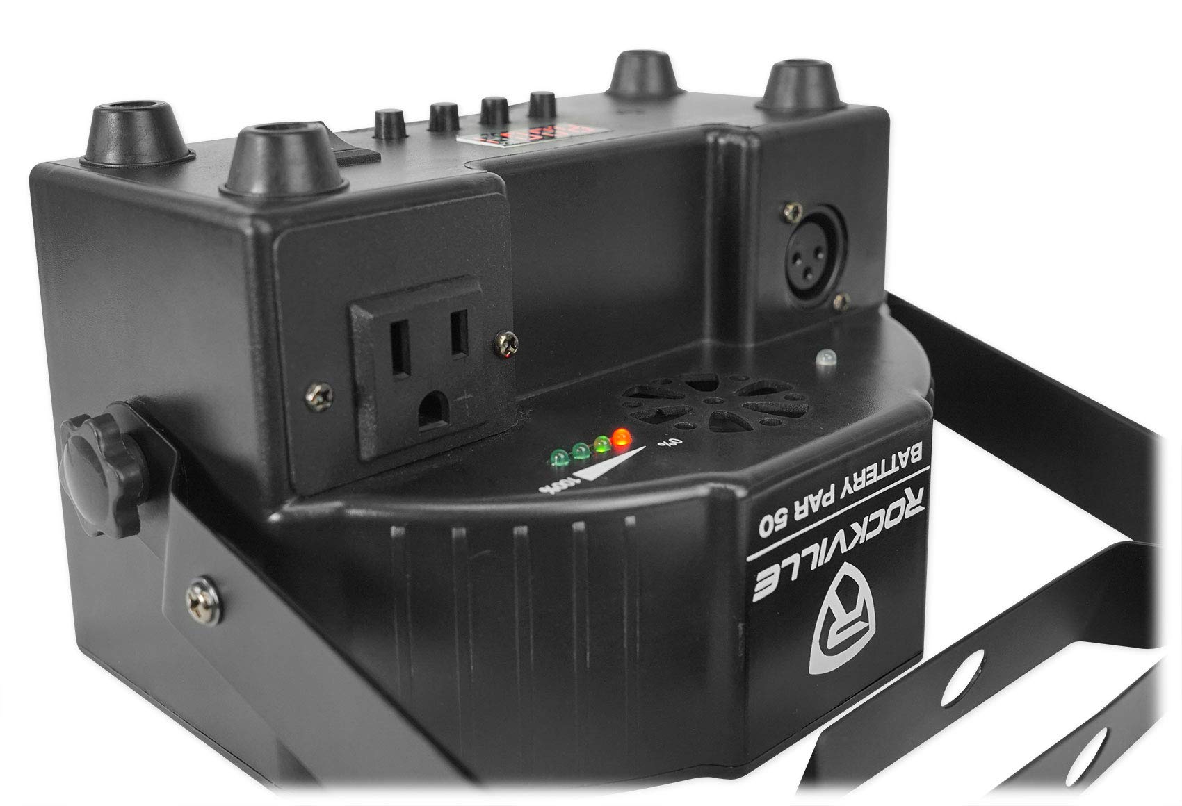 Rockville Battery PAR 50 Rechargeable LED DMX DJ Wash Lights with Remote Control & Carrying Bag - Perfect for Stage Lighting, Wedding Events, and Nightclub Performances