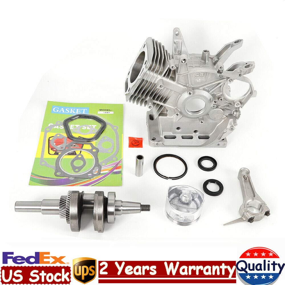Complete Engine Rebuild Kit for Honda GX340 11HP & GX390 13HP - Includes Block, Piston, Connecting Rod, Crankshaft & Full Gasket Set - Perfect for Generator & Wheel Applications