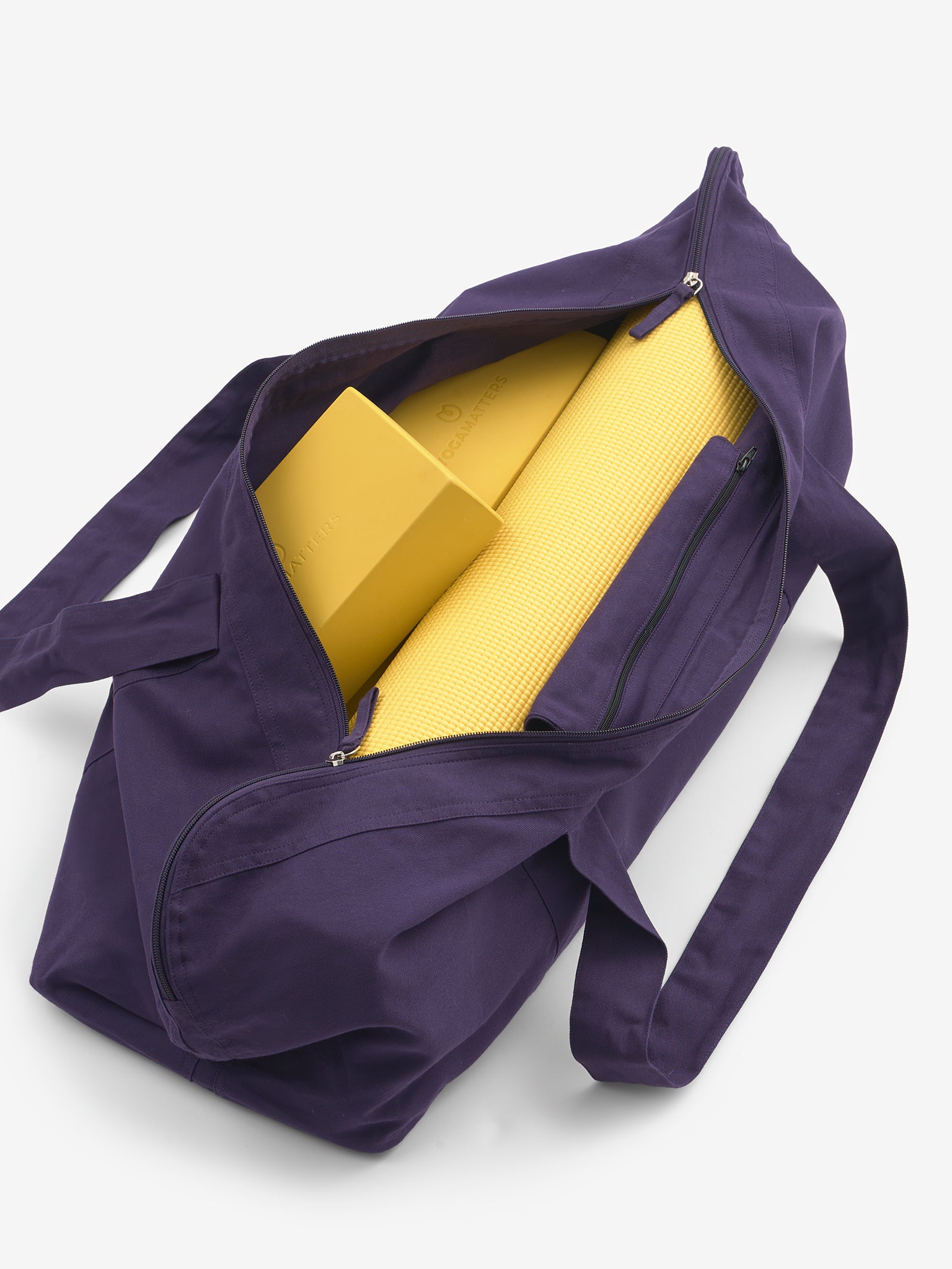 Yogamatters Organic Cotton Carry All Yoga Kit Bag - Box of 12 | Perfect for Yoga Classes, Gym Sessions & Travel Essentials Storage