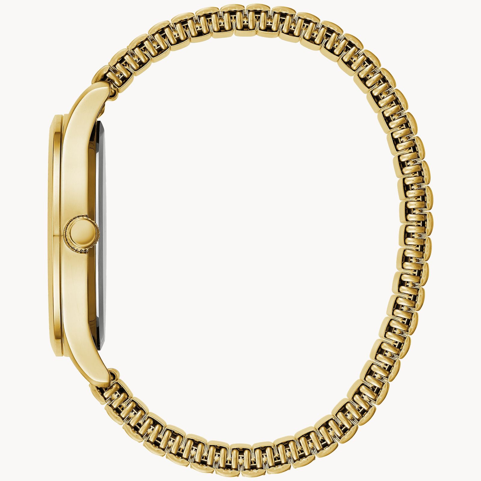 Bulova 44B126 Men's Gold Stainless Steel Watch - Classic Caravelle Collection for Business & Formal Occasions