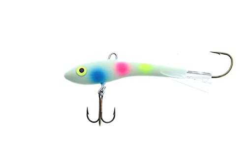 Moonshine Shiver Minnow #00 Wonder Bread 1/8oz Fishing Lure - Perfect for Bass, Trout & Walleye in Freshwater Lakes & Rivers