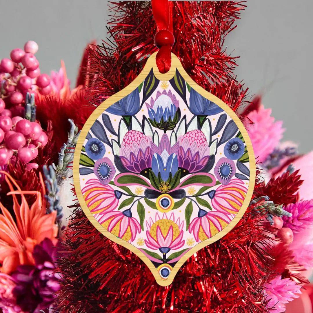 Elegant Floral Bling Christmas Ornament Set - 12 Pack Glittering Baubles for Holiday Tree Decor, Home & Party Decoration