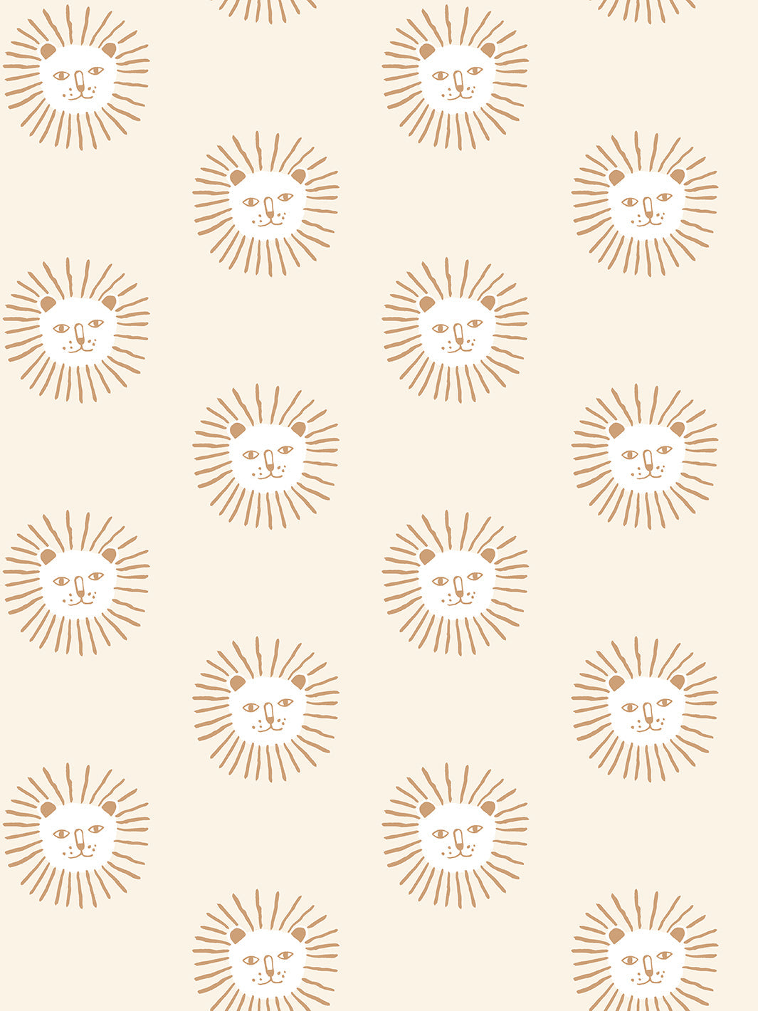 Lion's Mane Wallpaper - Ivory Botanical Peel and Stick Wallpaper for Home Decor | Perfect for Living Room, Bedroom & Nursery