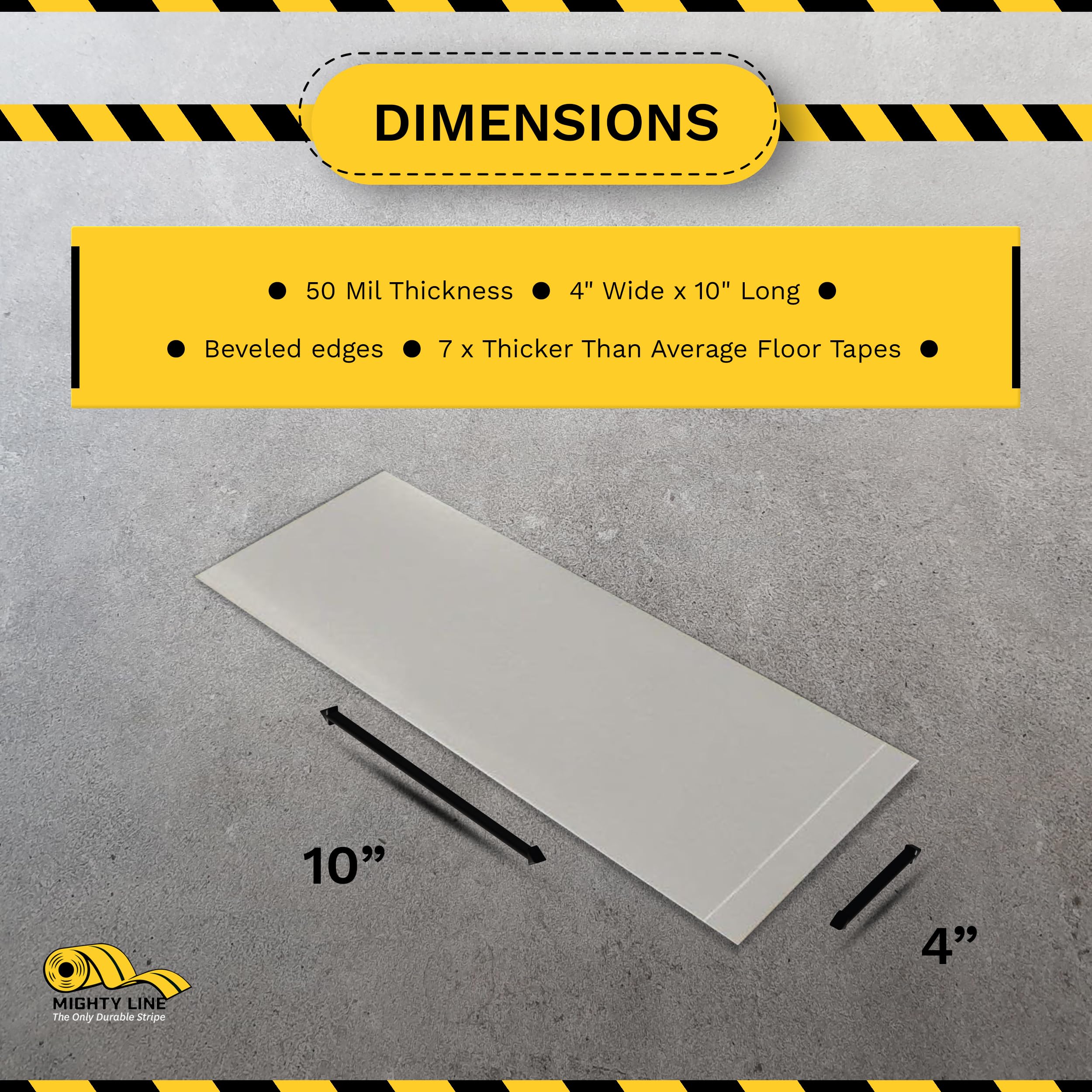 Mighty Line Heavy-Duty Industrial Floor Marking Tape - 4