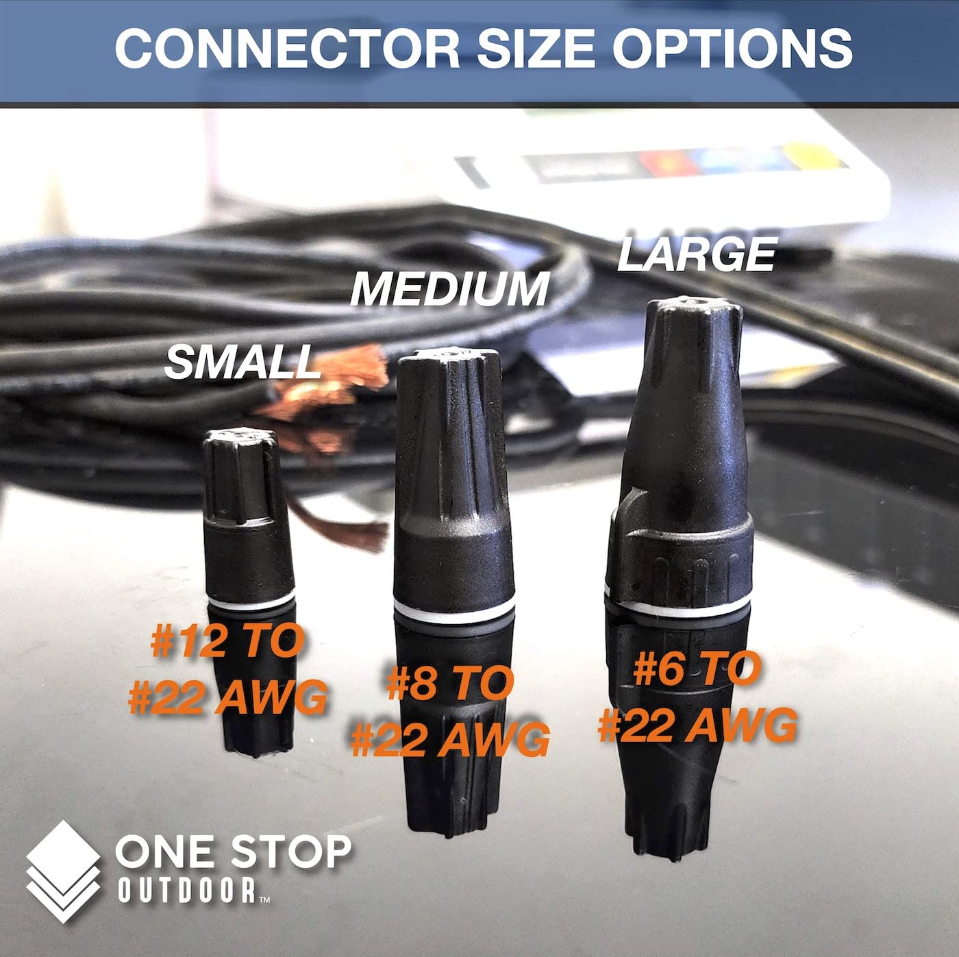 100 Pack 6-22 AWG Premium Waterproof Wire Connectors - Durable Electrical Caps for LED Landscape Lights, Irrigation Valves, Outdoor Speakers, and Solar Panel Wiring