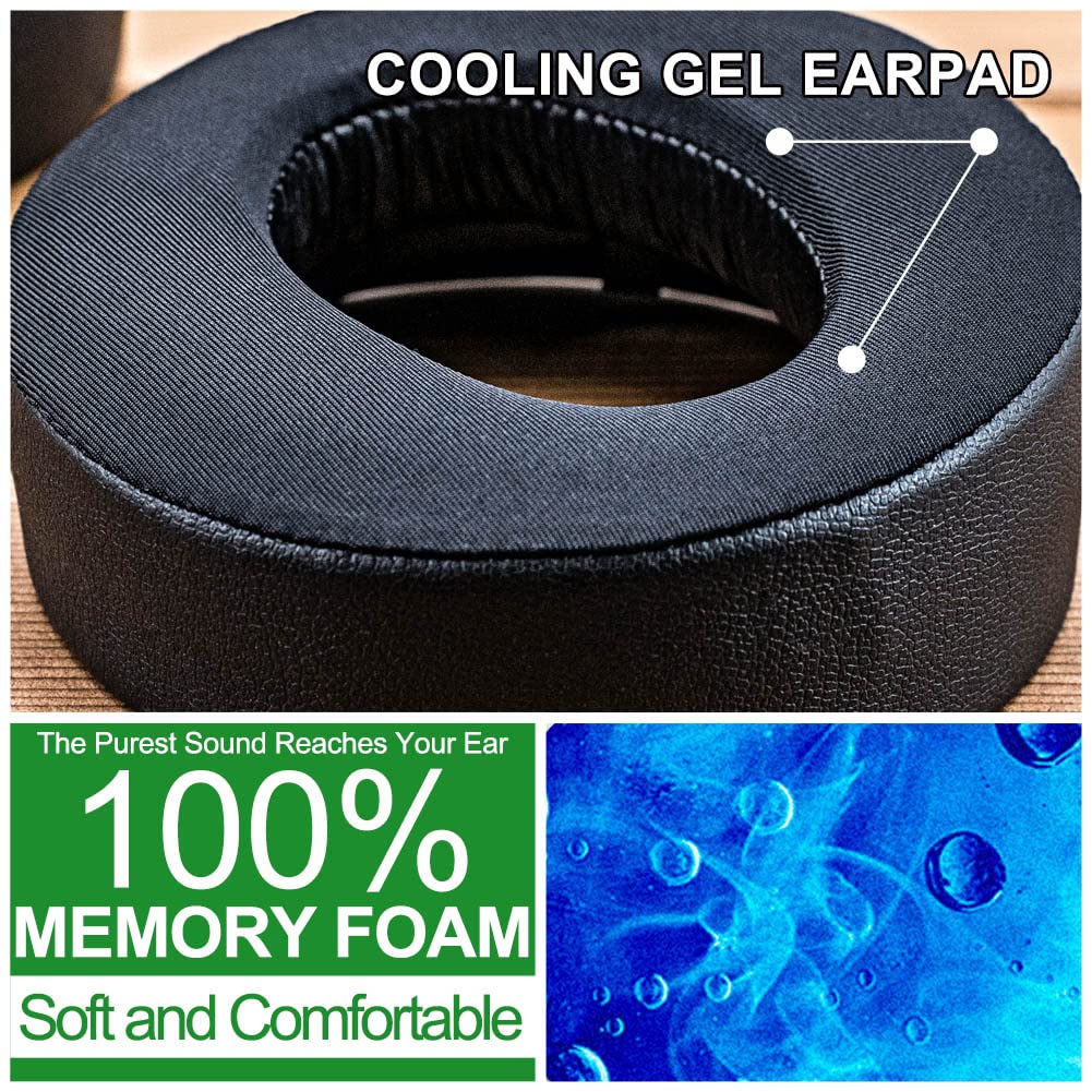 Cooling Gel Ear Cushions for PS5 Playstation 5 Pulse 3D Headset - Hybrid Cooling Fabric for Enhanced Comfort - Perfect for Long Gaming Sessions & VR Play