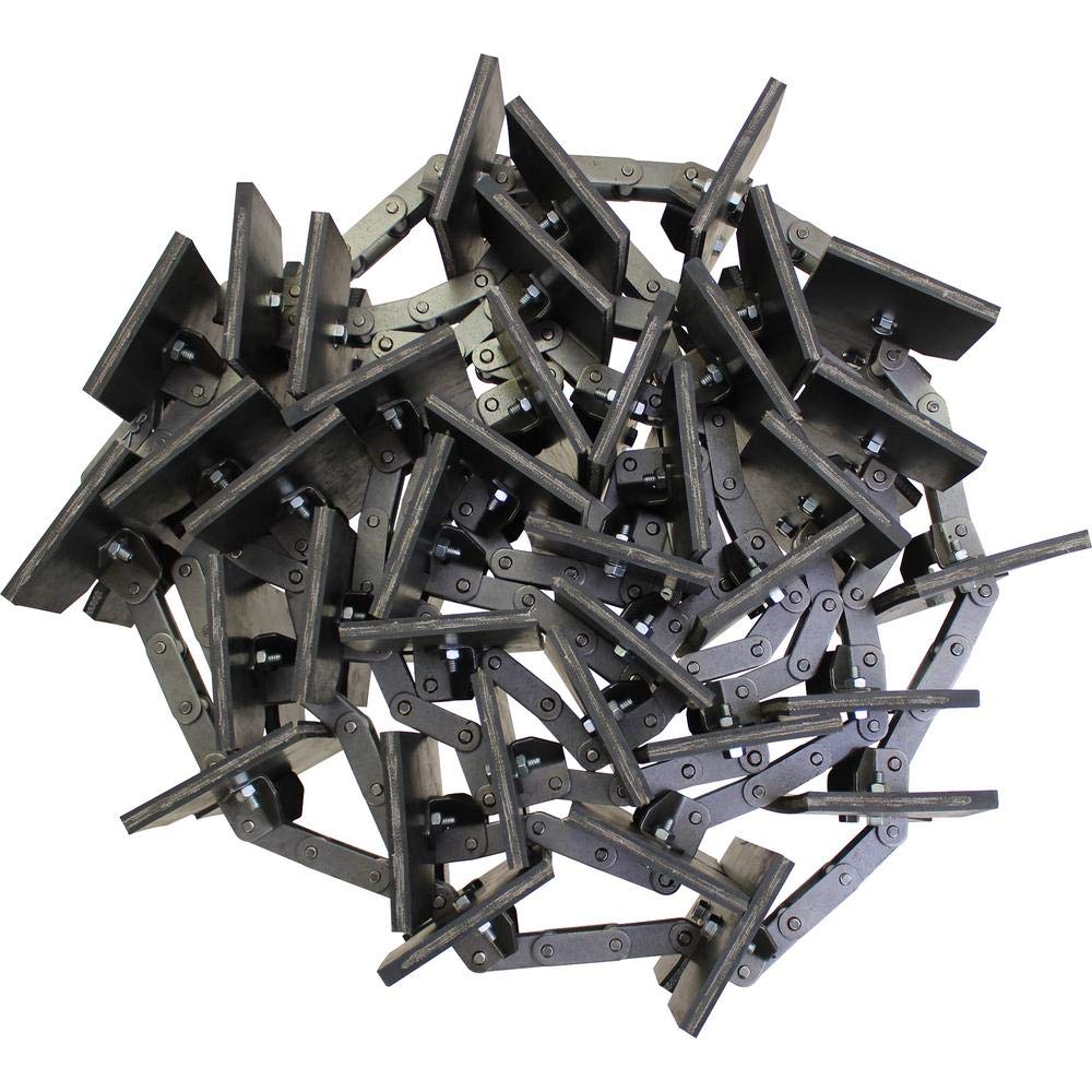 RAParts AM71149814 Clean Grain Elevator Chain with Rubber Paddles - Heavy Duty Replacement Part for Grain Conveyor Systems in Farms & Agriculture