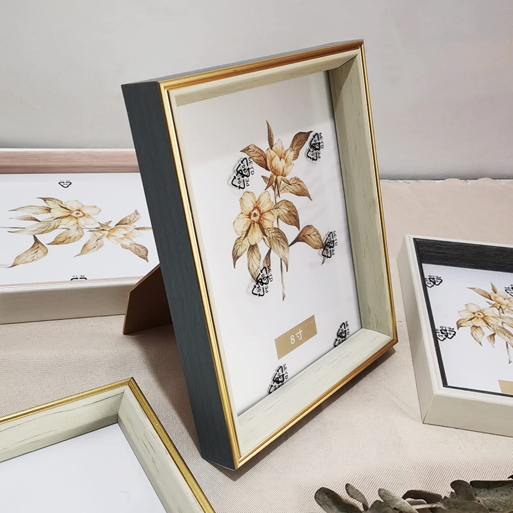 Nordic Simple Photo Frame - Plastic Glass Picture Frames for Wall Hanging, Home Decor, Poster Display - Perfect for Living Room, Bedroom & Office Decorations