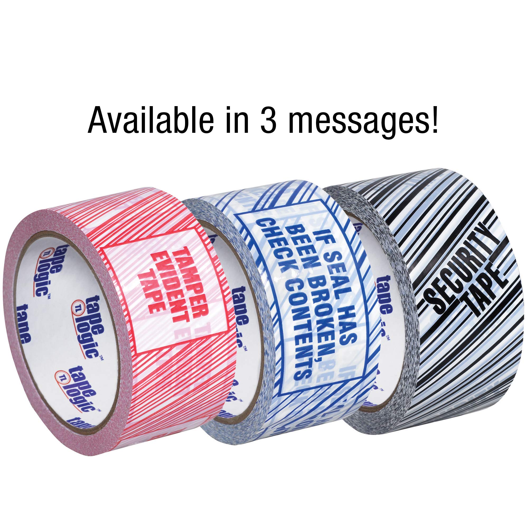 Aviditi Tape Logic 3 Inch x 110 Yards Security Packing Tape - 2.5 Mil Thick with 'If Seal Has Been' Tamper-Evident Printing - 6 Rolls for Package Protection & Shipping Security | Ideal for E-commerce, Logistics & Secure Deliveries
