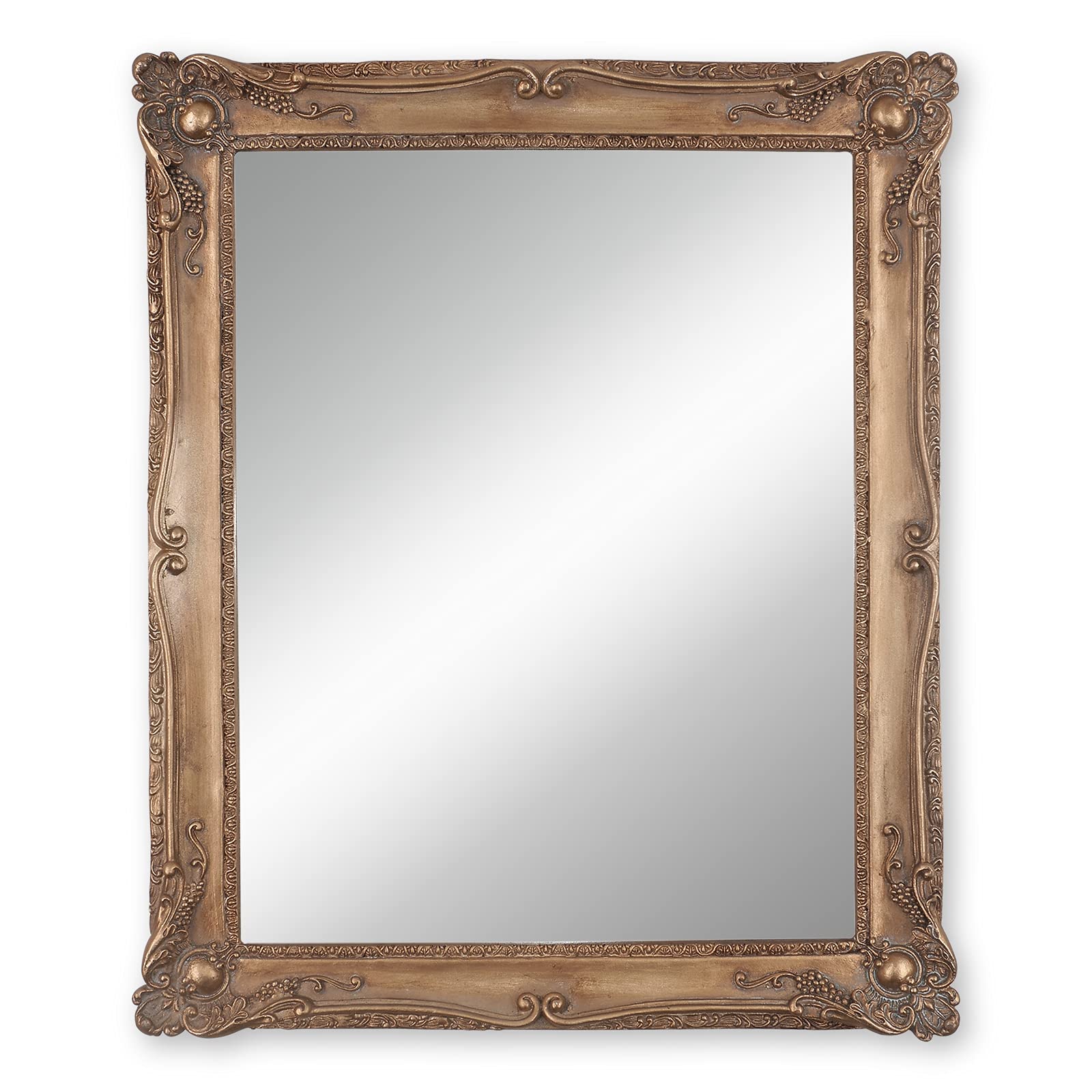 Vintage Baroque Vanity Makeup Mirror - Antique Wall Decor for Living Room, Bedroom & Dressing Area | Perfect for Home Decor, Wedding Gifts & Vintage Style Interiors