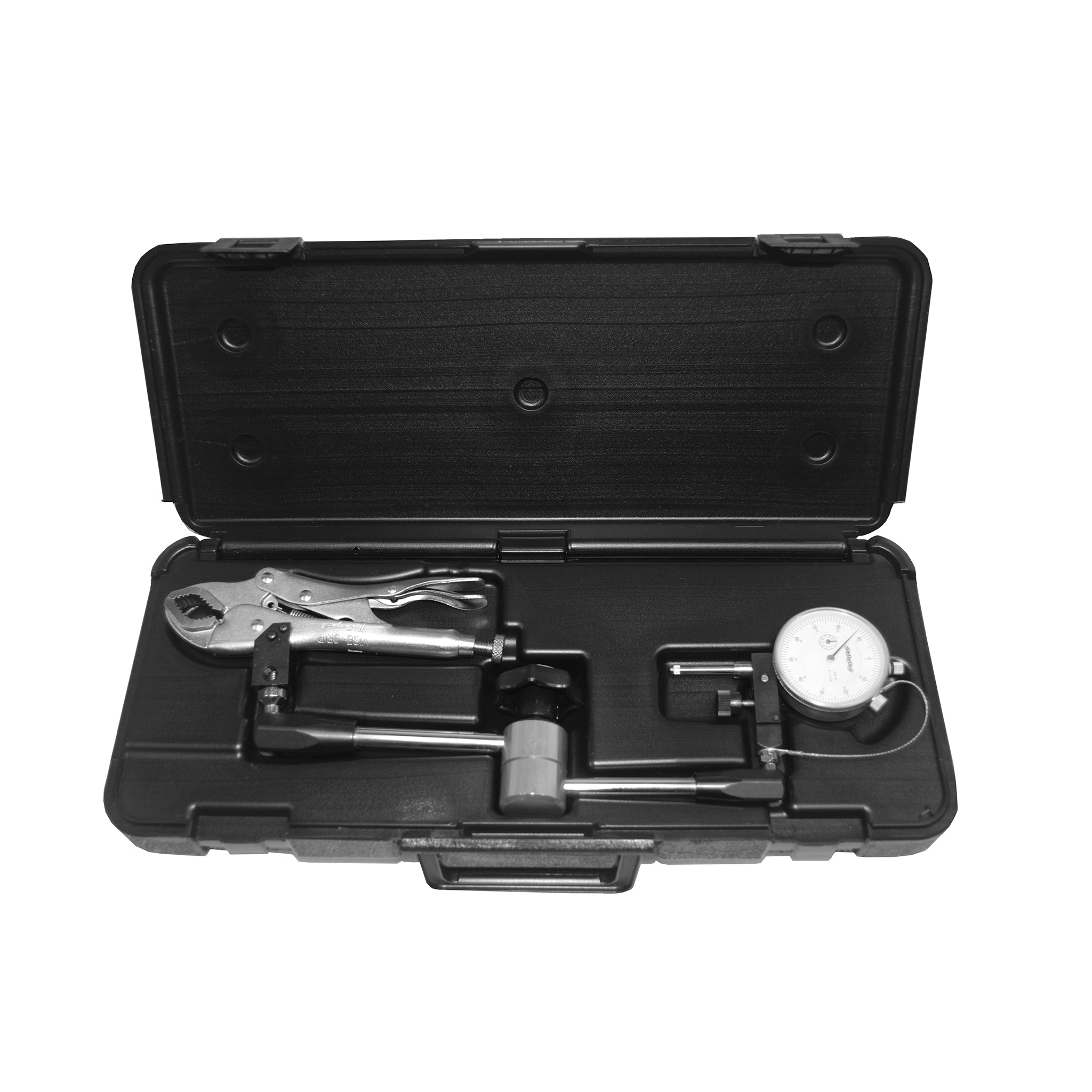 Flexbar® Rigid Arm Vise Grip Kit - Heavy Duty Clamping Tool for Woodworking, Metalworking & DIY Projects - Secure Workpiece Holding for Drilling, Sanding & Welding