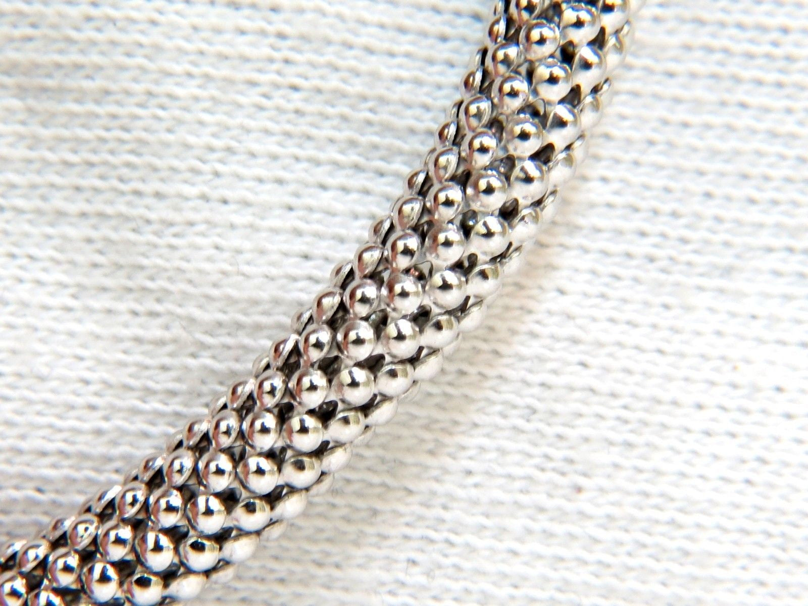 1.00 Carat Diamond Slope Enhancer Slide - 5mm Beaded Necklace in 14K Gold | Elegant Layering Piece for Women's Jewelry Collection