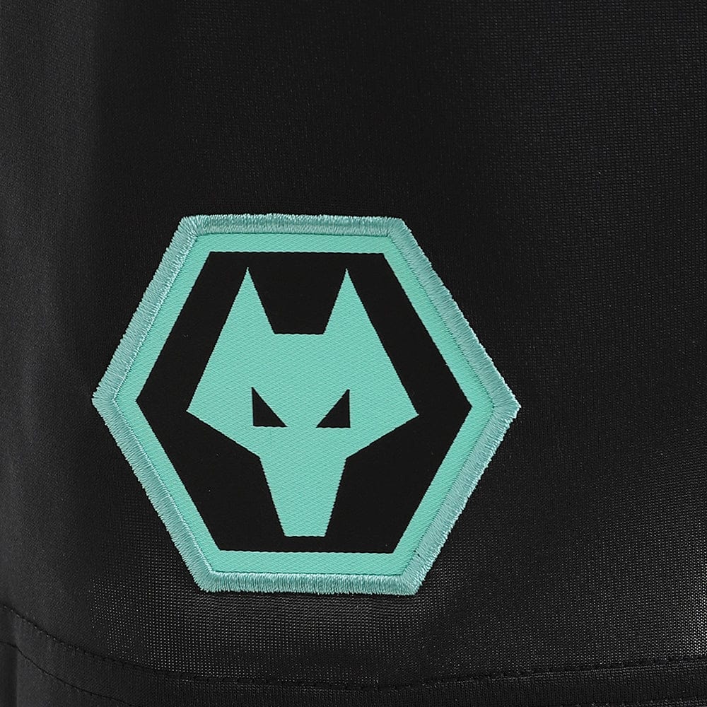 2024 25 Wolves Coaches Training Shorts - Black | Breathable Athletic Shorts for Basketball, Soccer & Gym Workouts