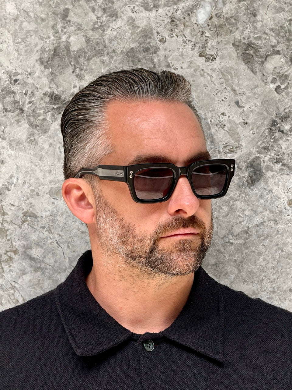 Akoni Cosmo AKX 114A 52mm Black Aviator Sunglasses - Stylish UV Protection for Driving, Travel & Outdoor Activities