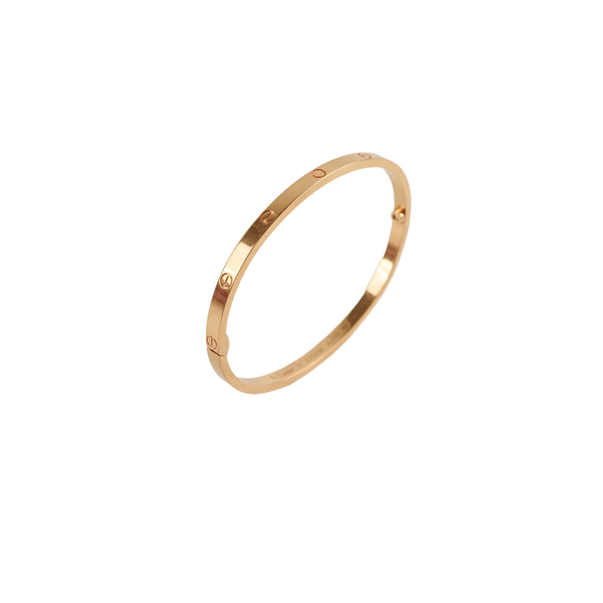 Cartier Love Bracelet Small Model 18K Pink Gold Size 17 - Luxury Jewelry Gift for Women, Anniversary & Valentine's Day