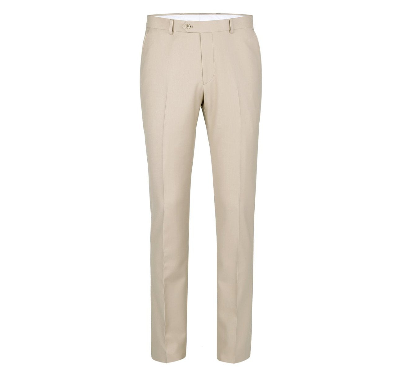 Alessandro Vitello by Renoir Beige 2-Piece Classic Fit Single Breasted Notch Lapel Suit | Premium Men's Business Formal Attire | Perfect for Weddings, Office Meetings & Special Occasions