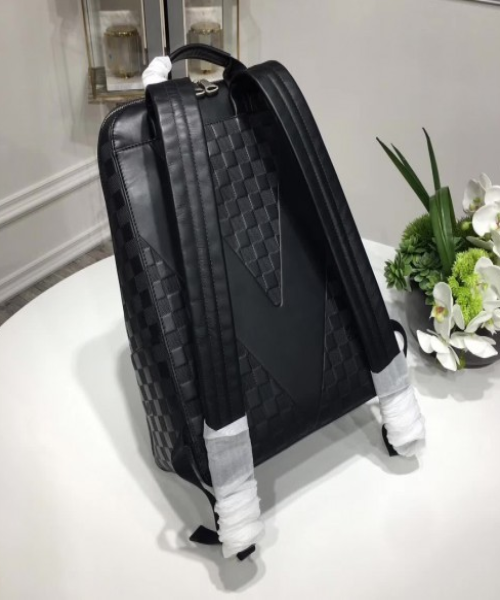 LV Avenue Backpack Damier Infini Leather Onyx - Luxury Designer Backpack for Women & Men - Perfect for Travel, Work & Everyday Use