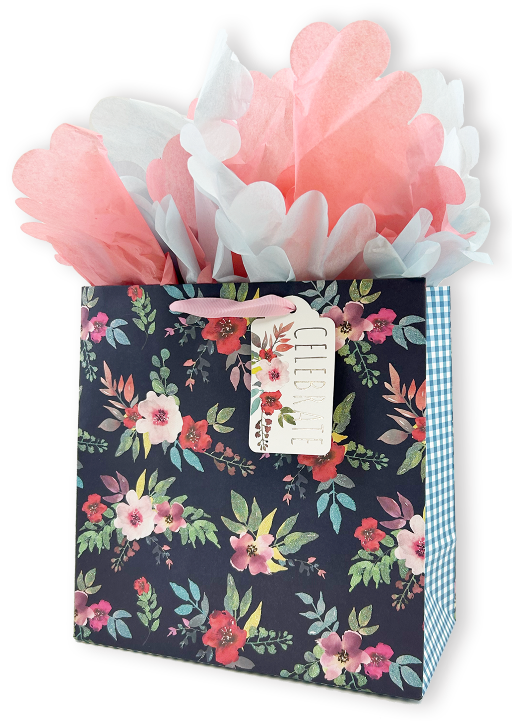 Alexandria's Wildflowers Medium Square Gift Bag - Perfect for Birthdays, Weddings & Party Favors