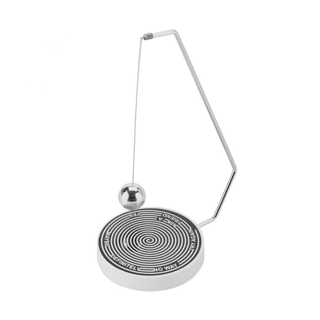TWDYC Magnetic Swinging Pendulum Game - Decision Maker Ball, Fun Dynamic Desk Toy for Office & Home Decor, Stress Relief Gift (Black & White) - Perfect for Decision Making, Meditation & Office Fun