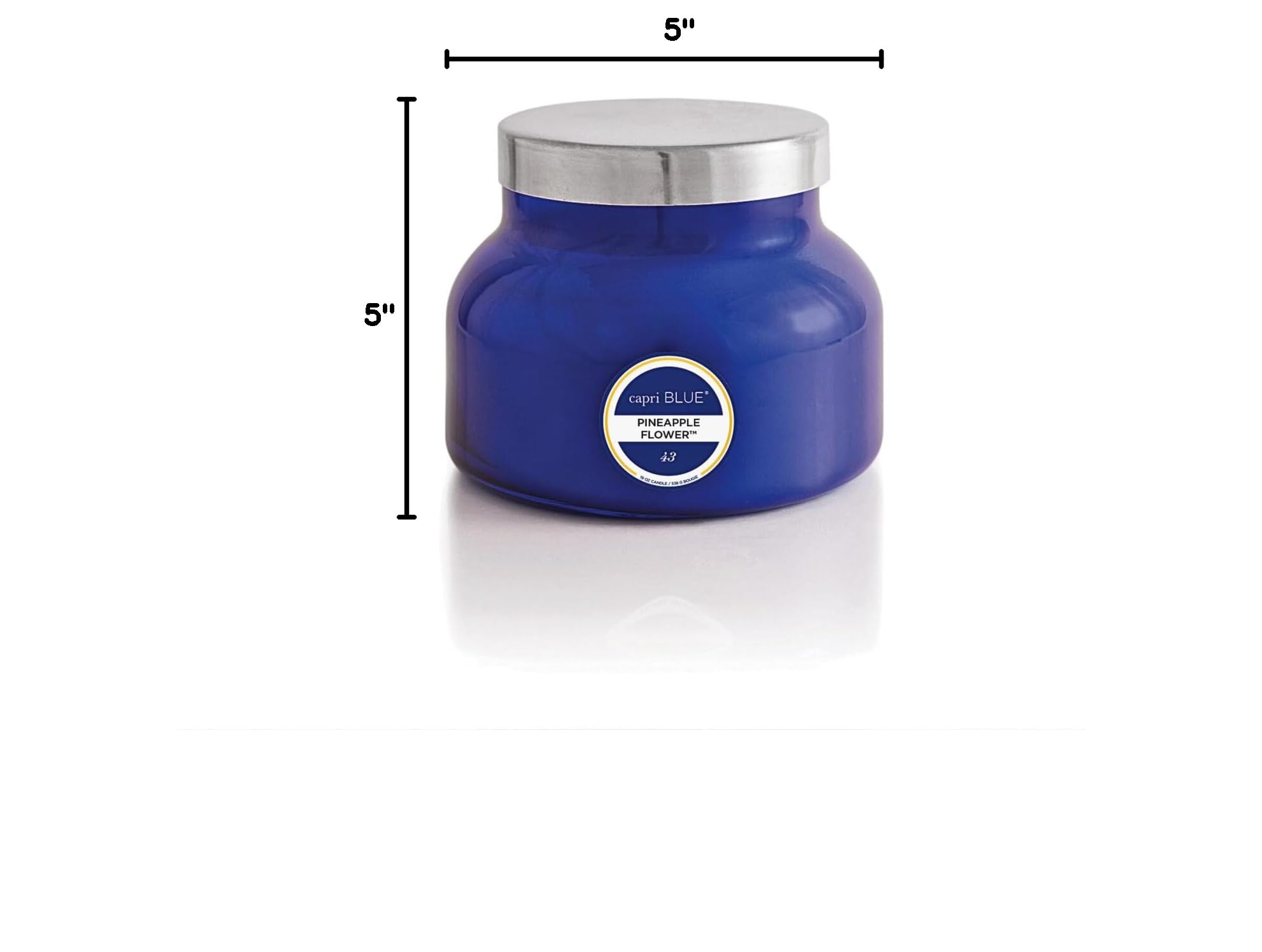 Capri Blue Scented Soy Wax Candles in Glass Jar - Lemon Flower & Sweet Sugar Cane Scented Luxury Home Candle - Perfect for Relaxation, Spa Days & Romantic Ambiance (19oz) - Great Gift for Women & Men
