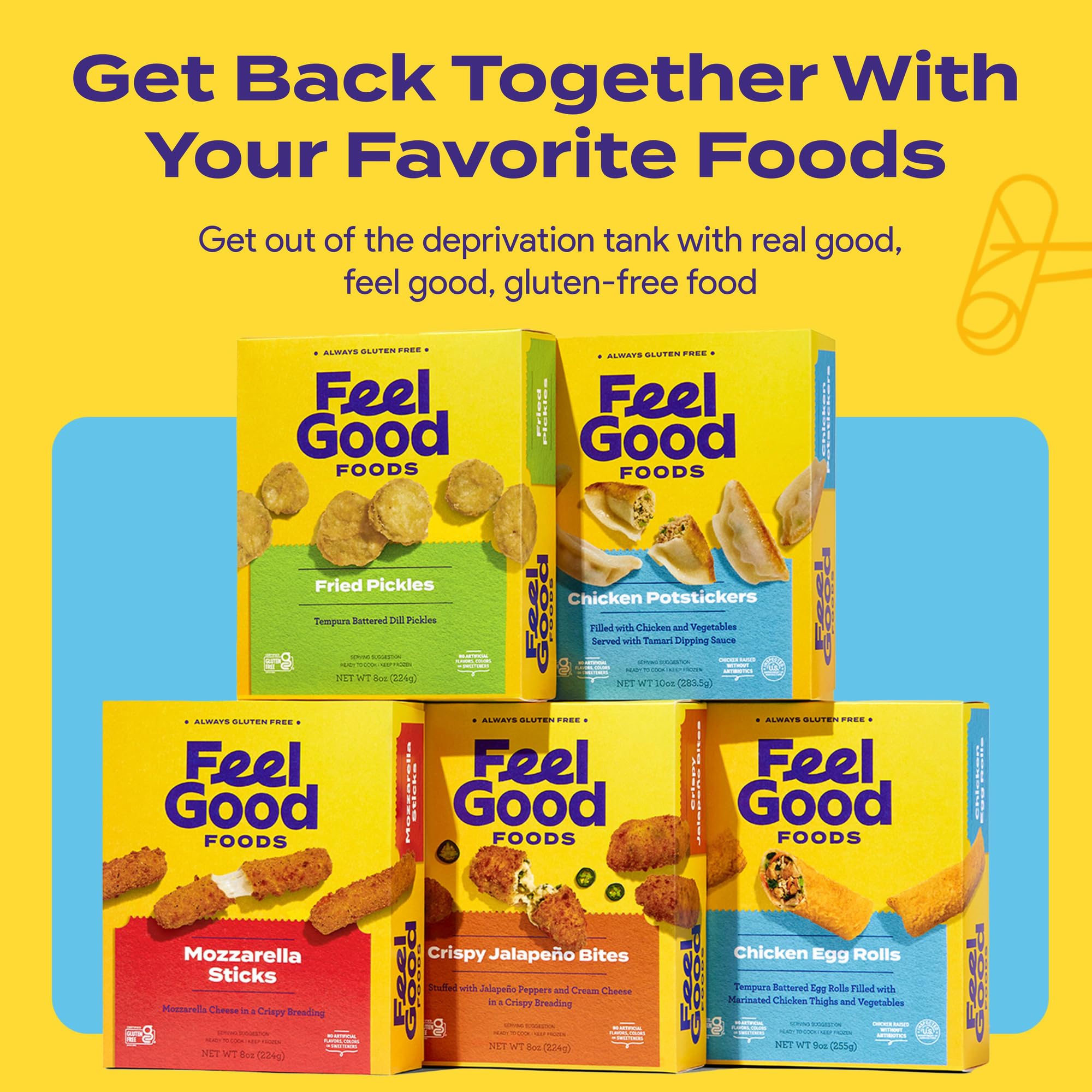 Feel Good Foods Gluten Free Chicken Egg Rolls - 9 Ounce (Pack of 1) | Perfect for Quick Snacks, Party Appetizers & Healthy Frozen Meals
