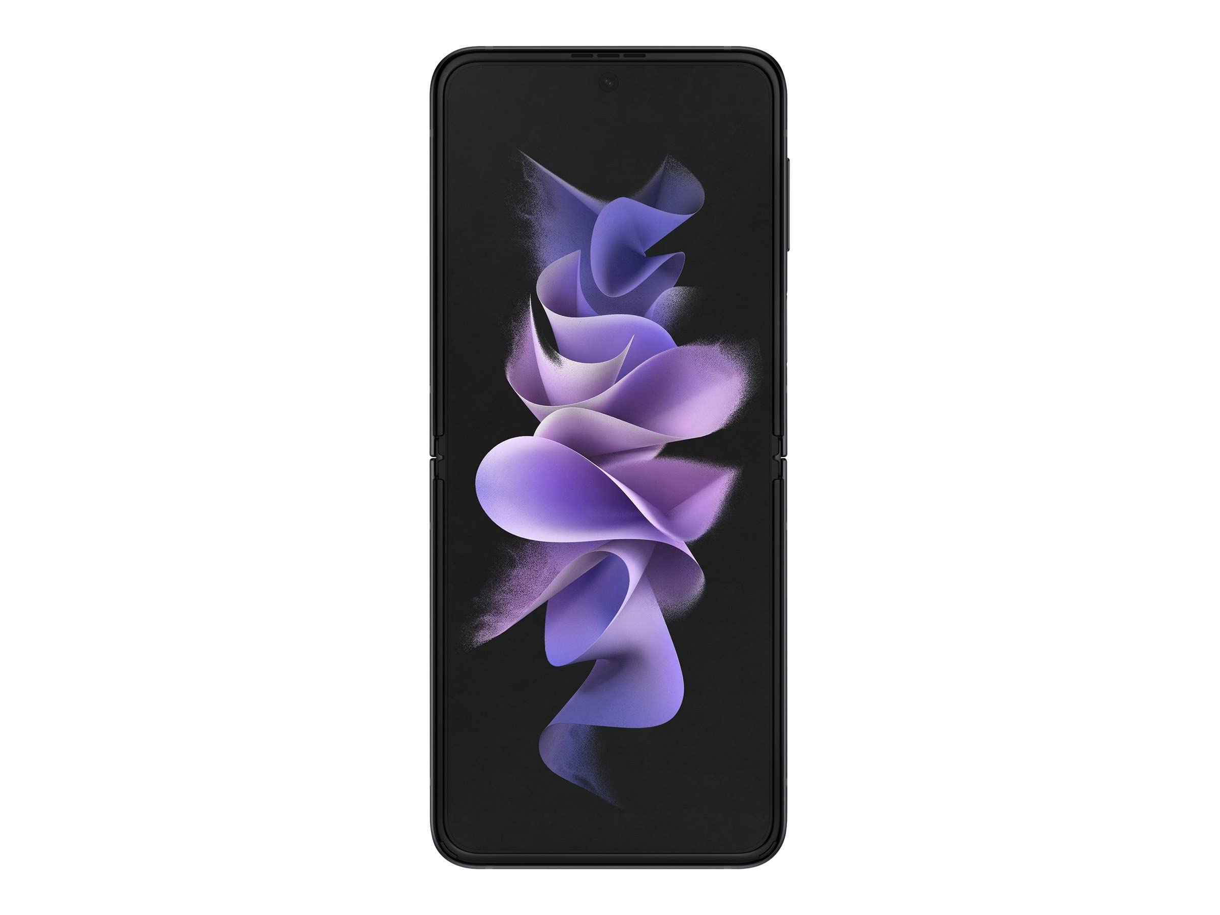 Samsung Galaxy Z Flip3 5G Unlocked Smartphone 128GB - Phantom Black (Renewed) | Compact Foldable Phone for Work, Travel & Everyday Use