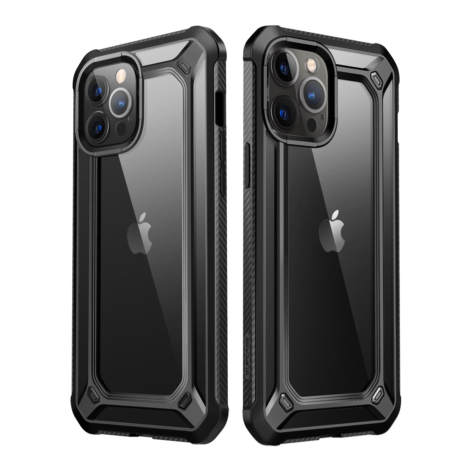 iPhone 12 Pro 6.1 inch Unicorn Beetle Pro Series Case with Built-in Screen Protector - Shockproof Slim Clear Black Cover - Perfect for Outdoor Activities, Travel & Daily Protection