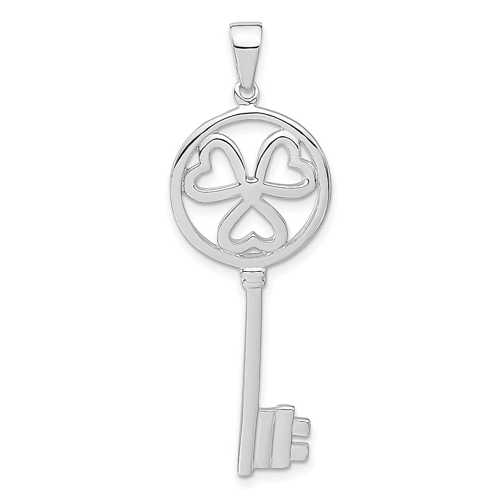 925 Sterling Silver Key Pendant Necklace for Women - Elegant Jewelry Gift for Her - Perfect for Birthday, Anniversary, Valentine's Day & Everyday Wear