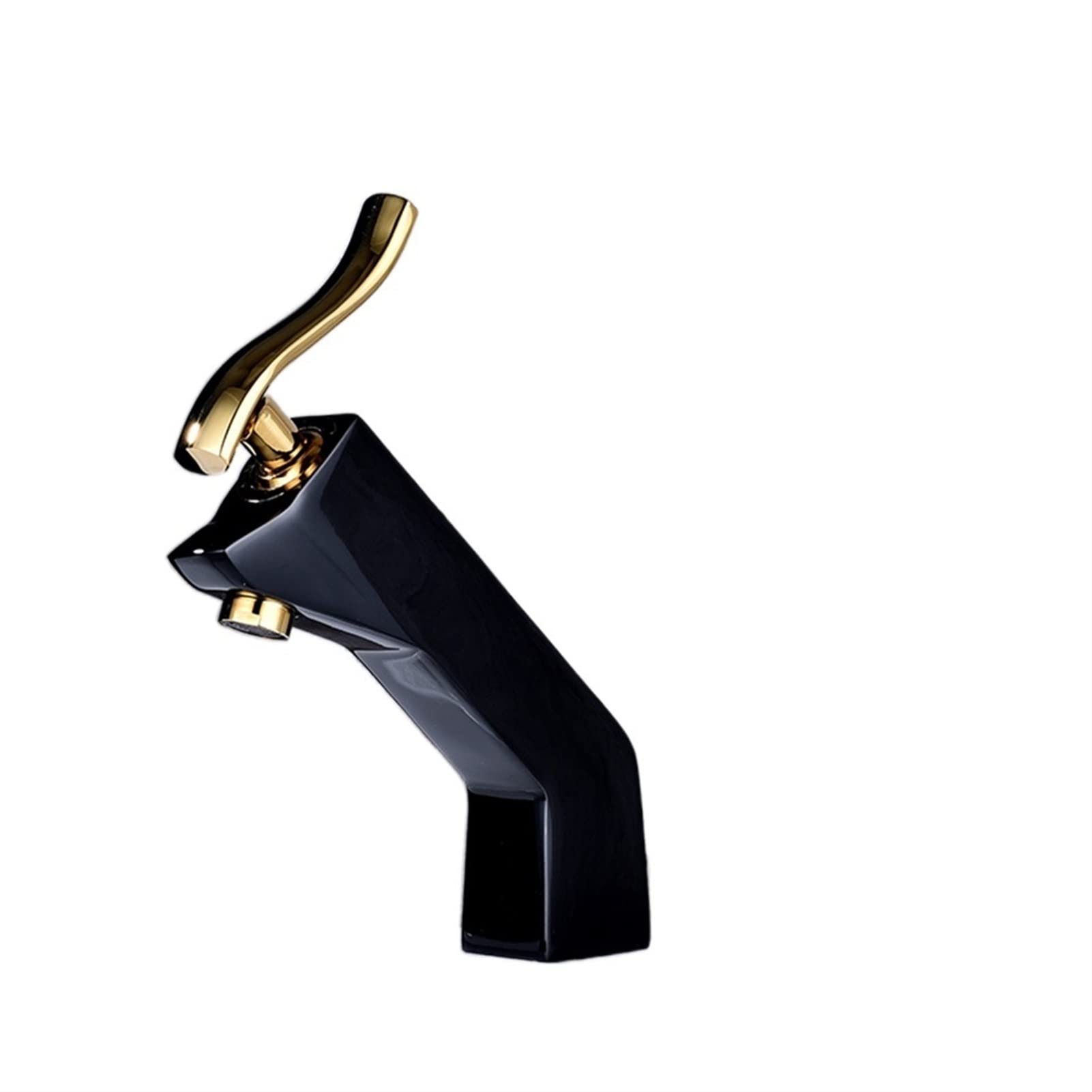 Solid Brass High Pressure Bathroom Faucet - Gold Handle Hot & Cold Water Mixer Tap with Powerful Cleaning - Countertop Mount Basin Mixer for Painting (Color: C) - Perfect for Modern Bathrooms & Vanities